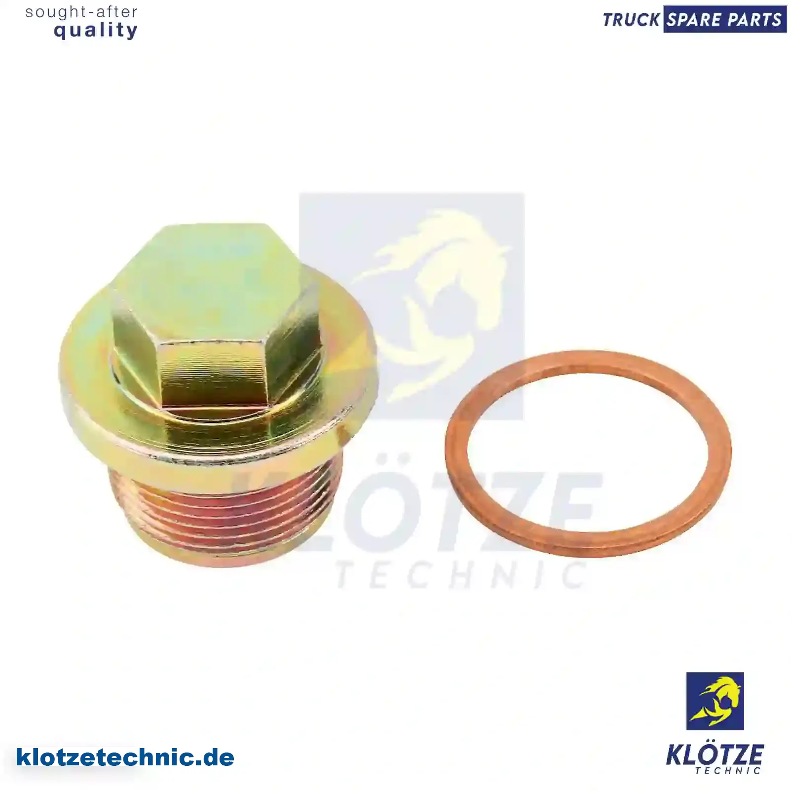 Screw plug, oil sump, with seal ring, 51903100107S, 3469970030S || Klötze Technic