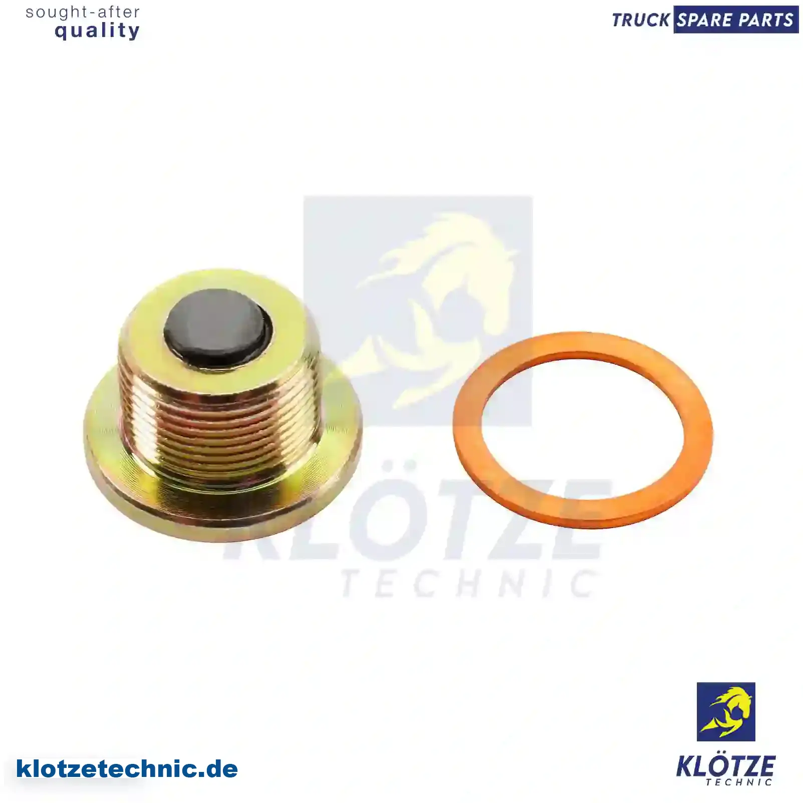 Screw plug, oil sump, with seal ring, 4039970032S, 4039970230S || Klötze Technic