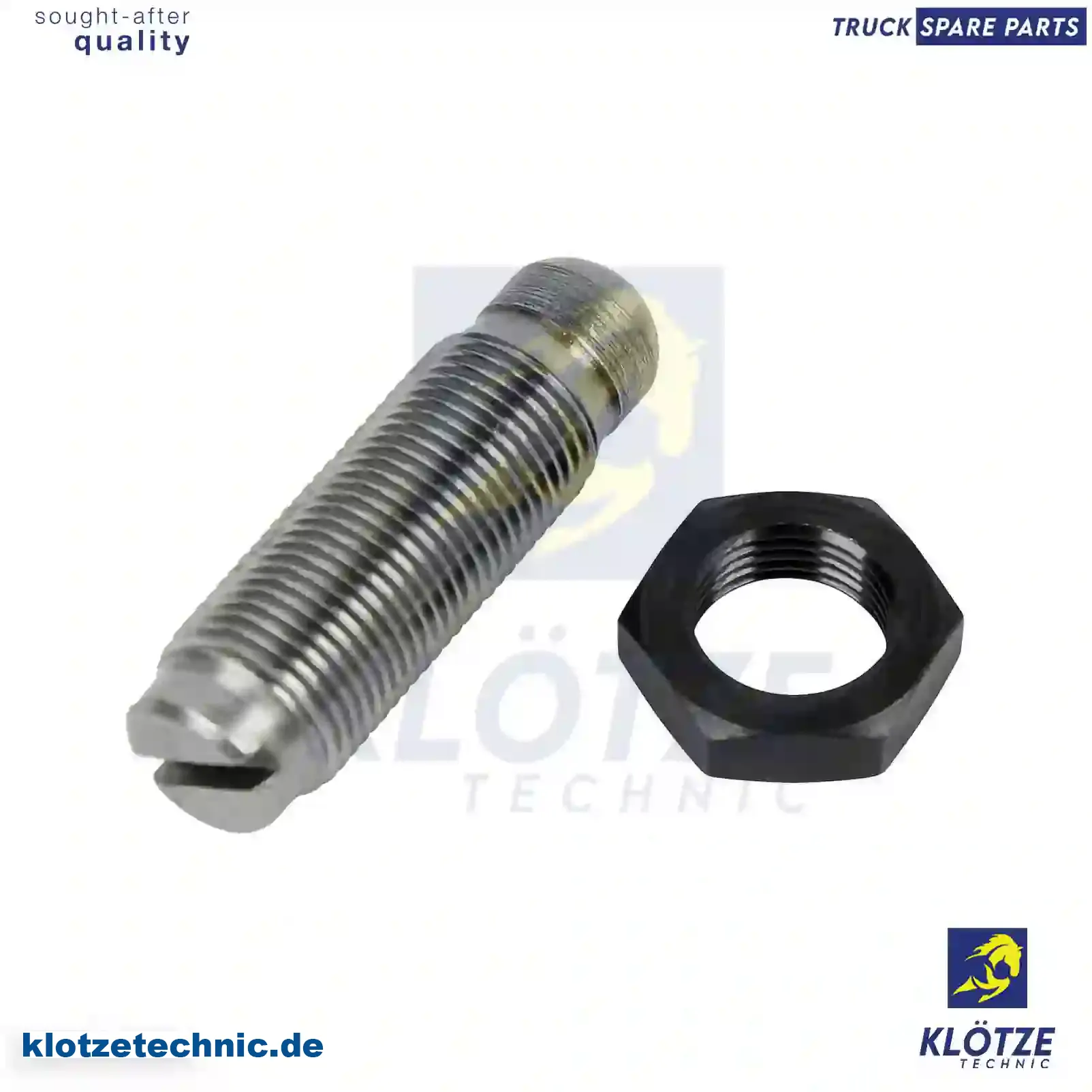 Adjusting screw, with nut, 51042050021S, 4030550220S, 4420550020S || Klötze Technic