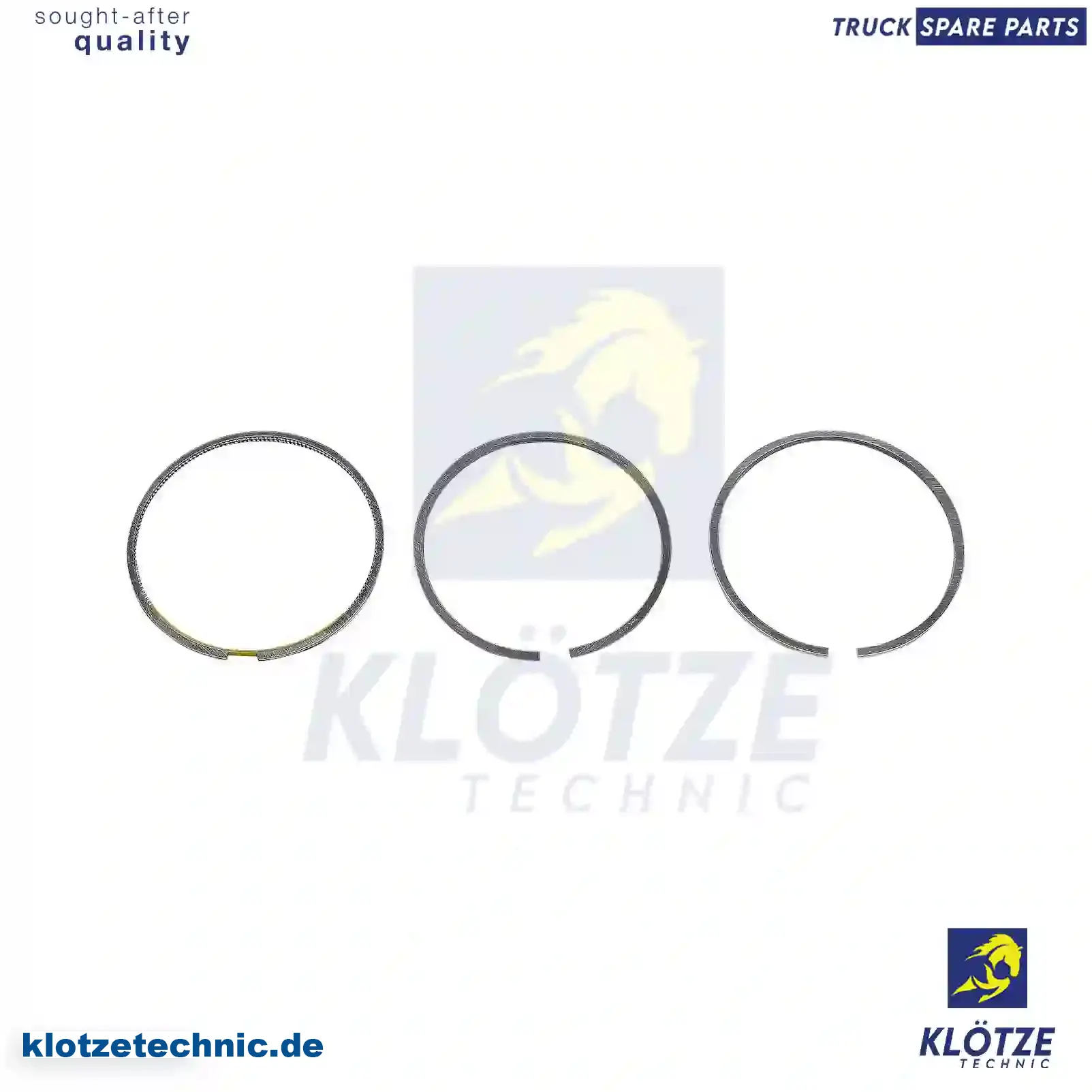 Piston ring kit, 6110300024, 6110300324, 6460300324, ZG01892-0008 || Klötze Technic