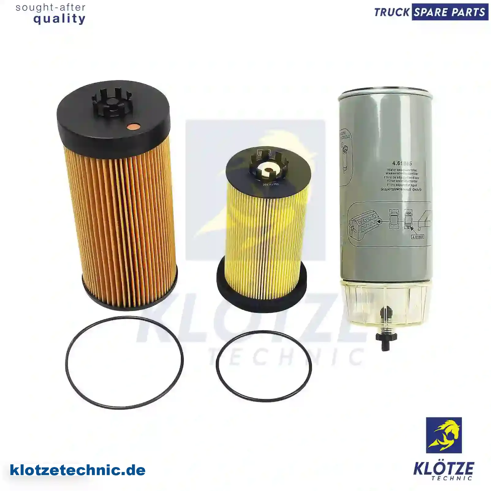 Filter kit, 0001802109S, 0001802909S, 0004771702S2, 4570900051S2, 4571840125S, 5410900051S2, 5410920305S2, 5410920405S2, 5410920505S2, 5410920605S2, 5410920805S2 || Klötze Technic