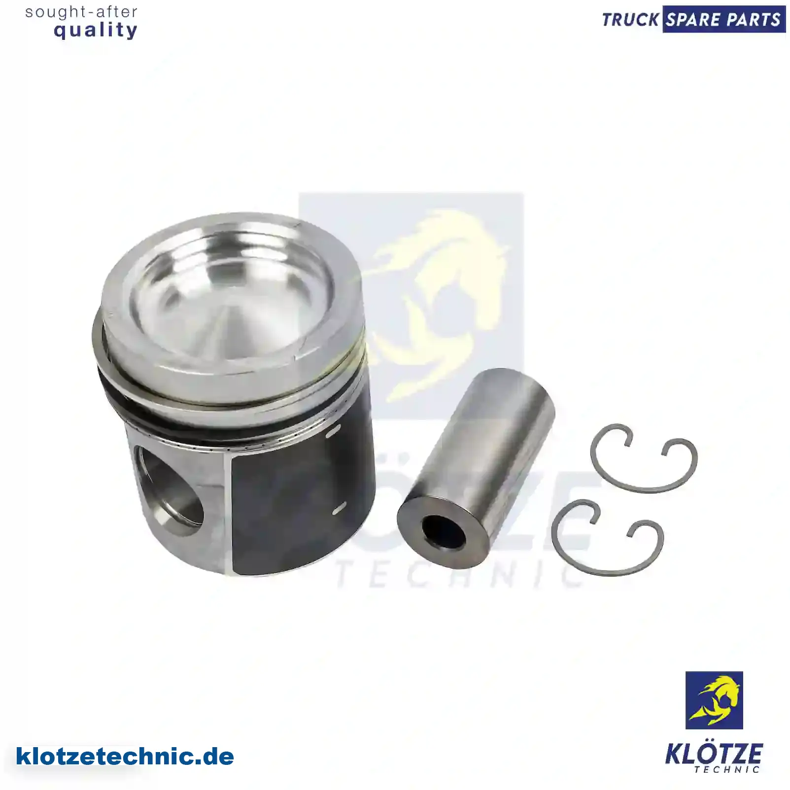 Piston, complete with rings, 1398784, 1398785, 1451780, 1619840, 1667606, 1747549 || Klötze Technic