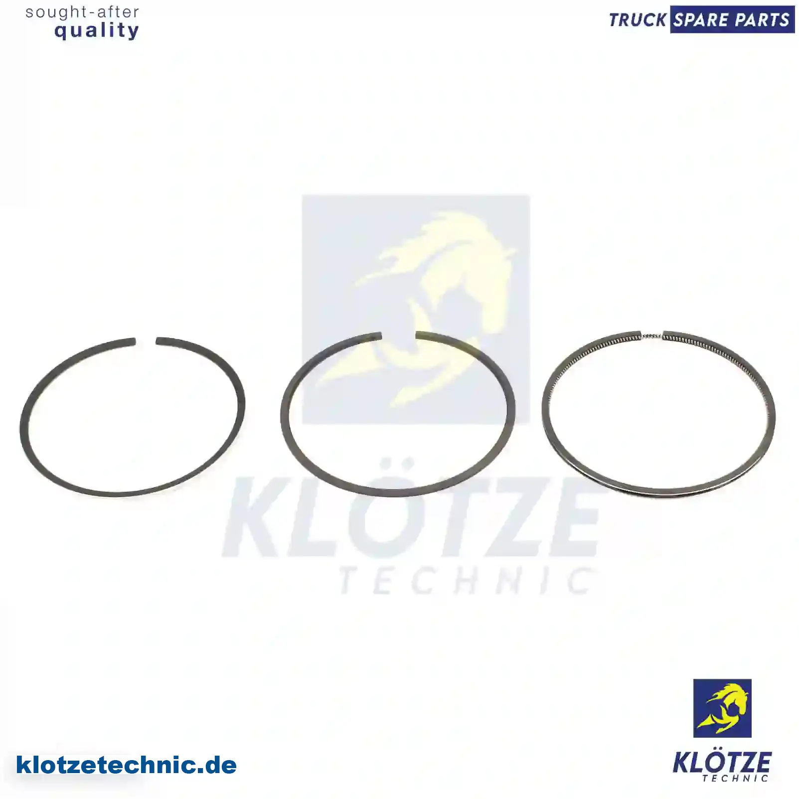 Piston ring kit, 1304642, 1449520, 1739082, 550254, 550255, ZG01884-0008 || Klötze Technic