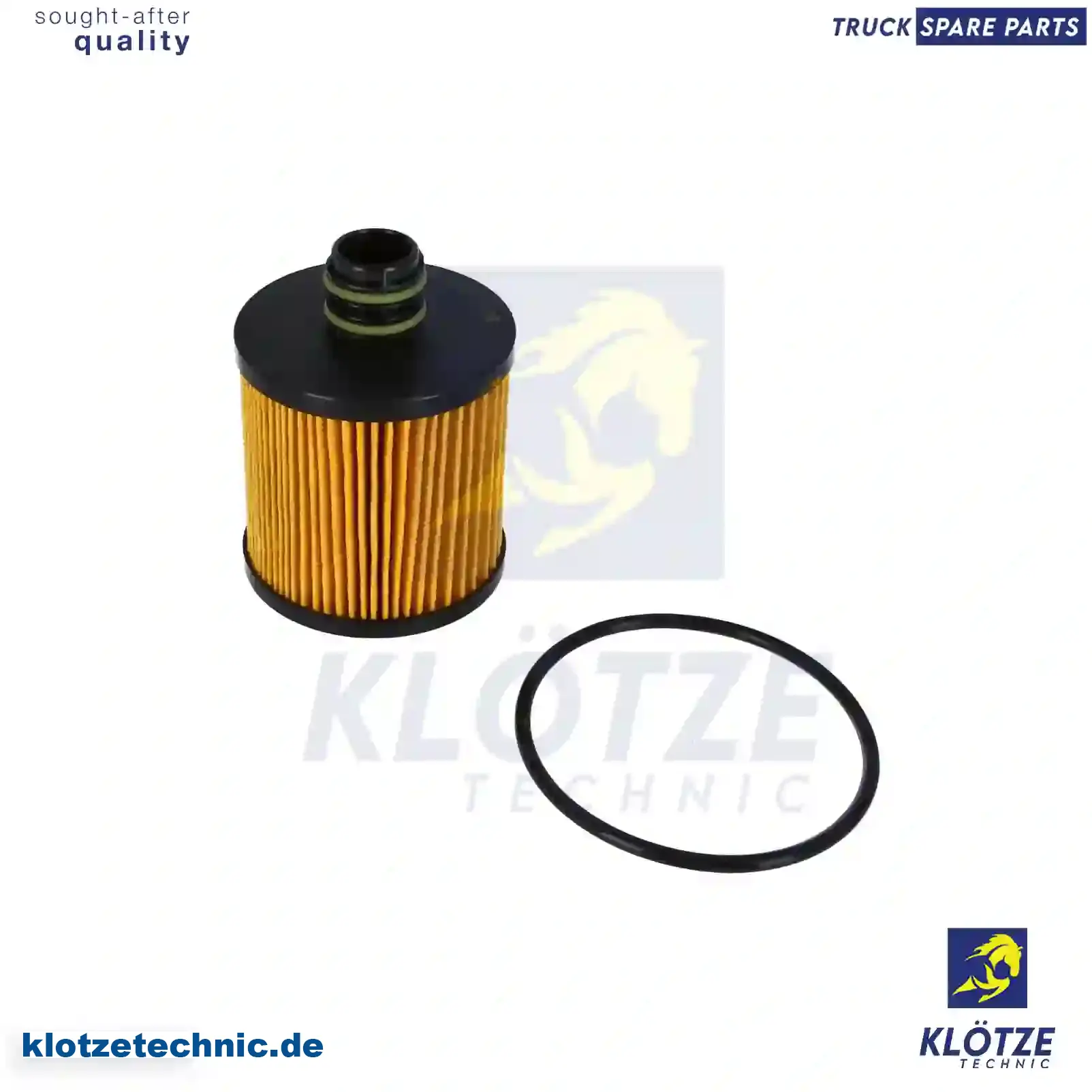 Oil filter insert, 55223416, 71754237, 71754675, 71754721, 68103969AA, 71754237, 68103969AA, 55223416, 71754237, 71754675, 71754721, 55223416, 95511489, 9551489, 55223416, 68103969AA, 71754237, 71754675, 71754237, 71754675, 71754721, 601111, 16510-62M00, 16510-62M00-000 || Klötze Technic