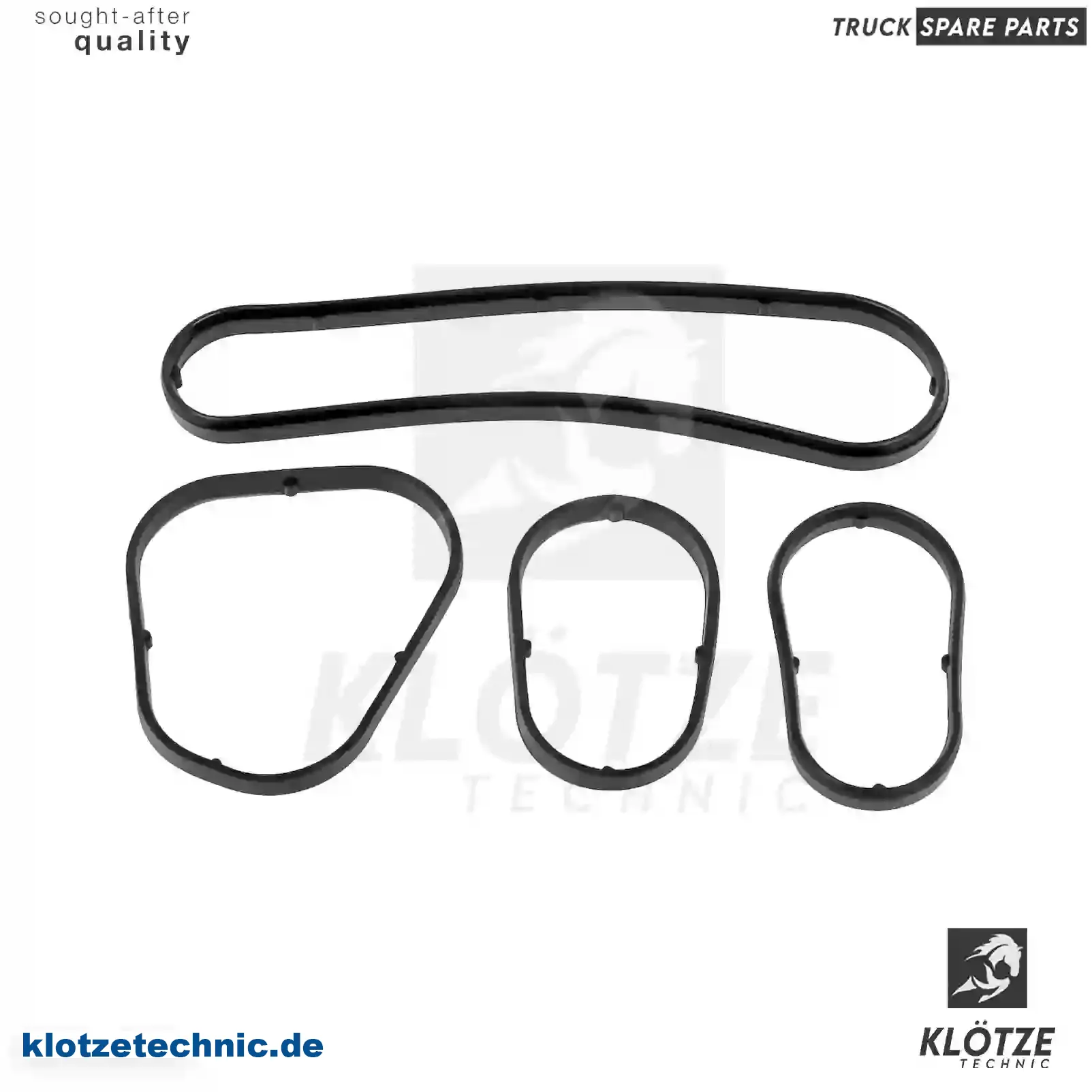 Gasket kit, oil cooler, 1643076, ZG01353-0008 || Klötze Technic