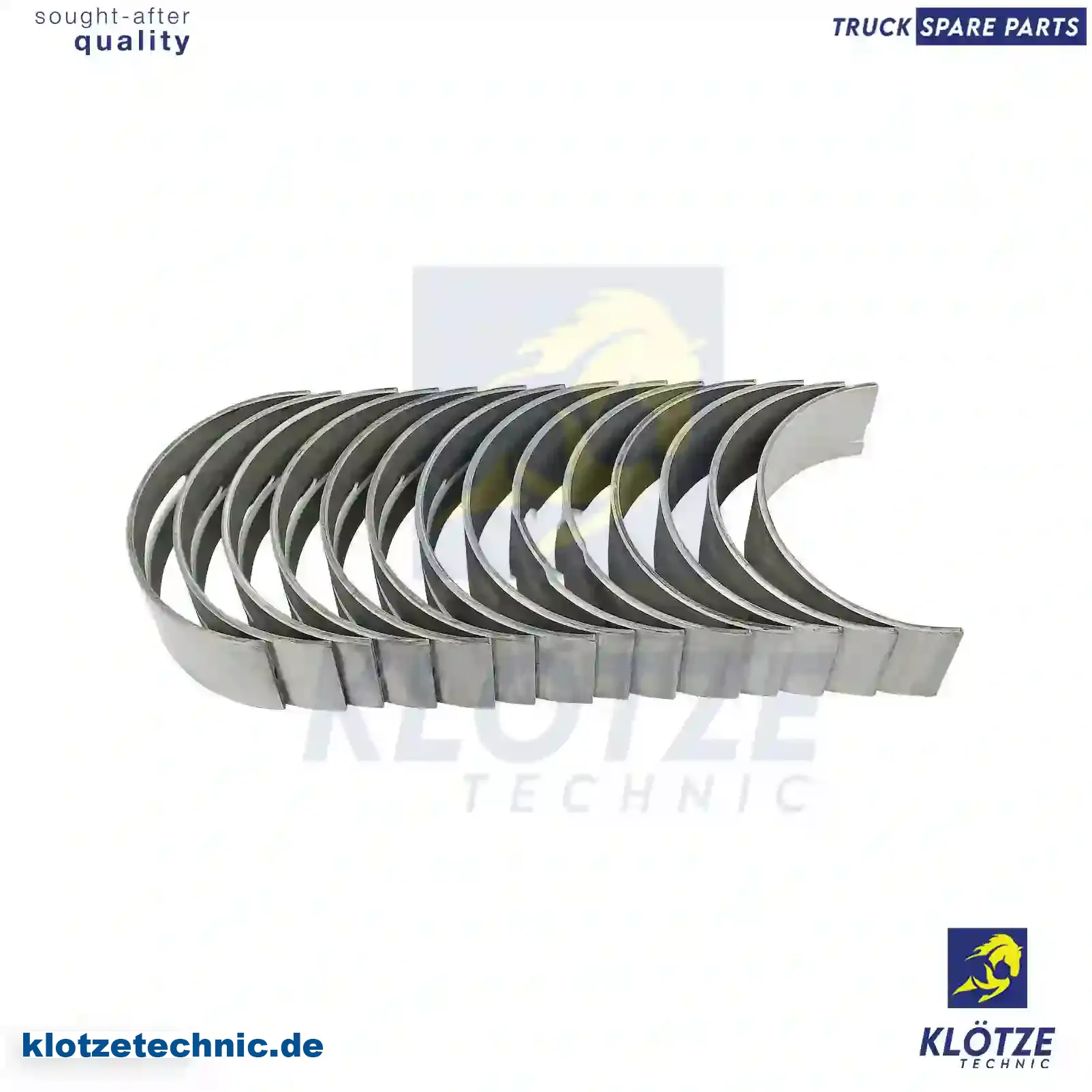 Main bearing kit, 5001847498, 5001847498S, 5010450134, 5010450135, 7485135387, || Klötze Technic