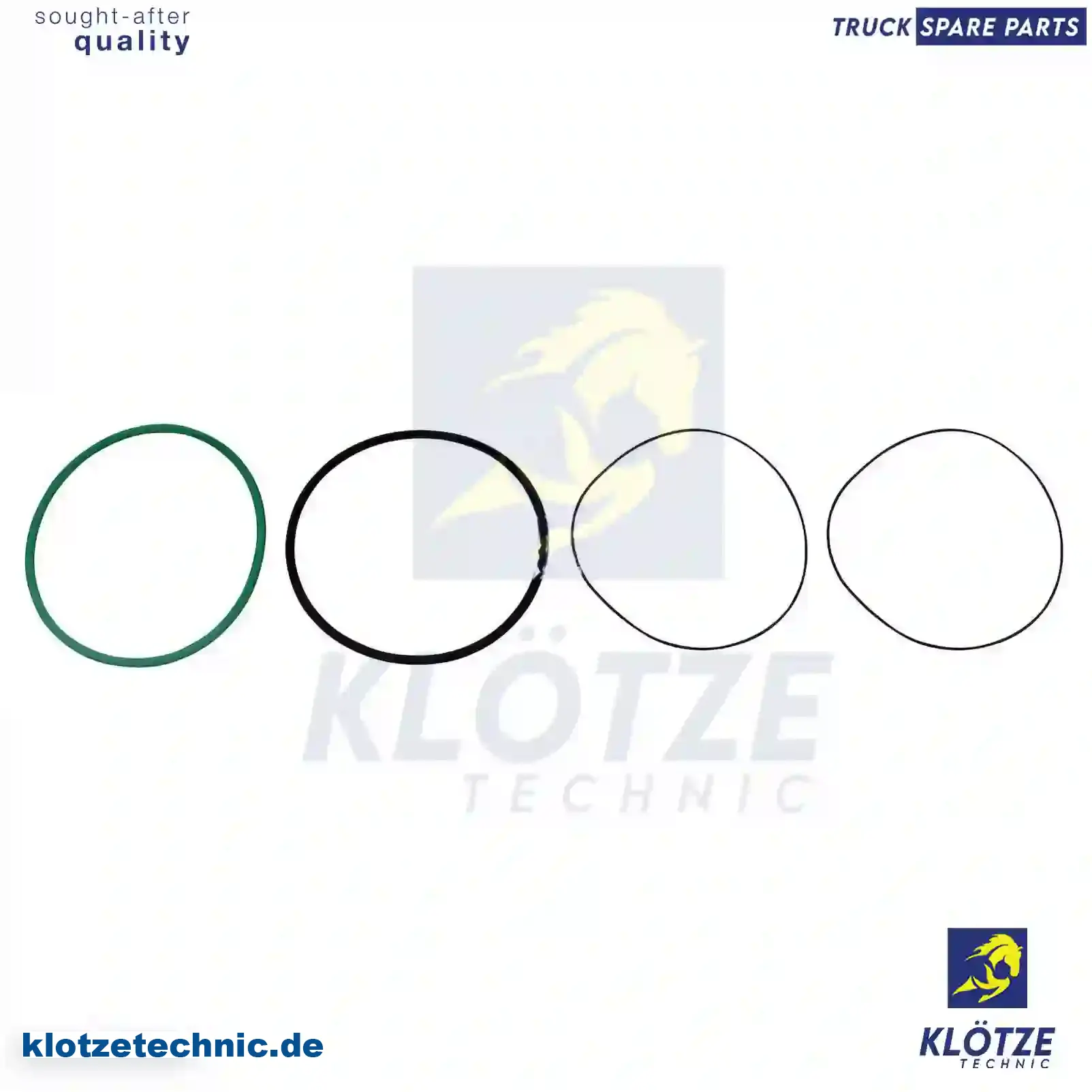 O-ring kit, cylinder liner, 0000157968S, 5003065159S, 5003065201S || Klötze Technic