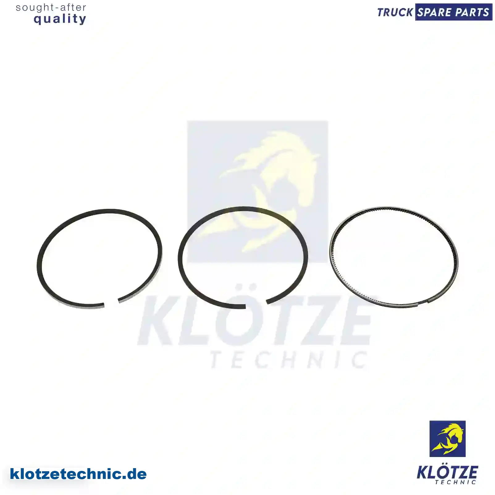 Piston ring kit, 7420747511, 7421253763, 20747511, 21253763, ZG01890-0008 || Klötze Technic