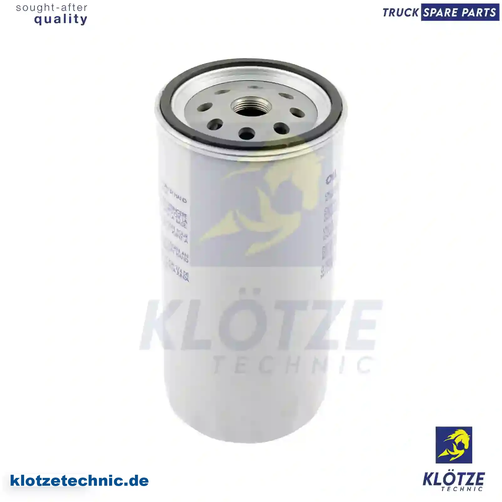 Oil filter, 01902093, 02995656, 1902093, 2995656 || Klötze Technic