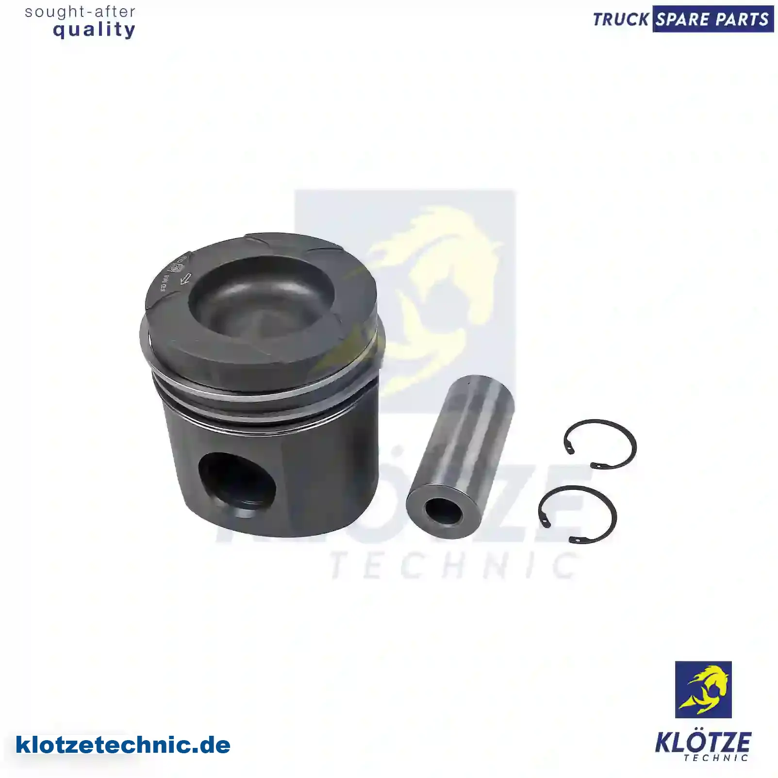 Piston, complete with rings, 51025110373, 51025117354, 51025117358 || Klötze Technic