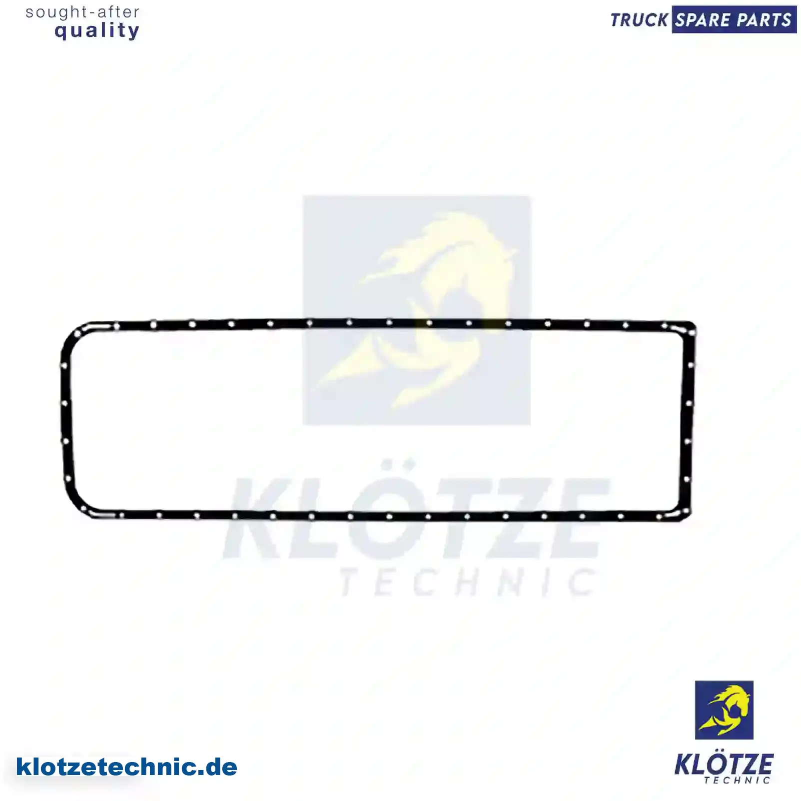 Oil sump gasket, 1849318, 1888065, ZG01806-0008 || Klötze Technic