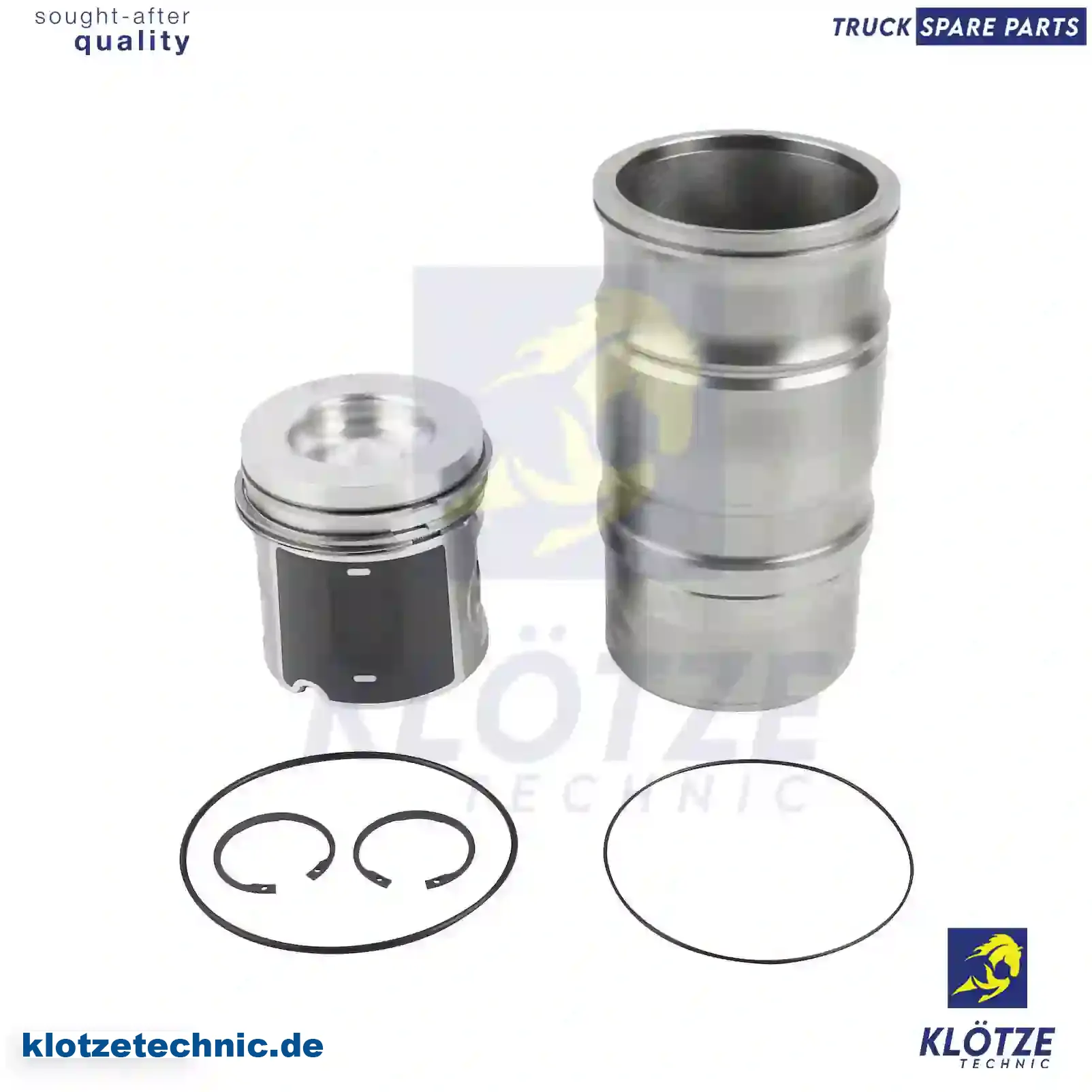 Piston with liner, 1854964, ZG01900-0008 || Klötze Technic