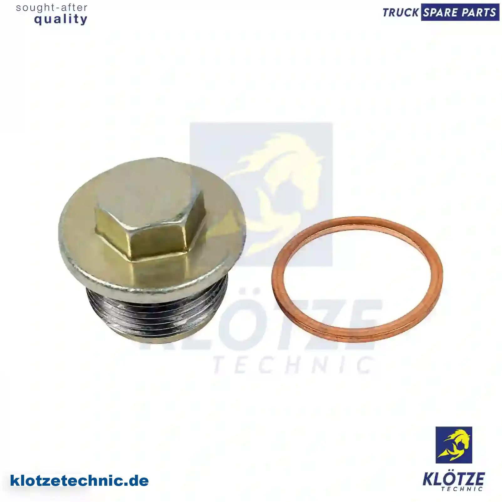 Screw plug, oil sump, with seal ring, 059103193S1, ZG01975-0008, || Klötze Technic