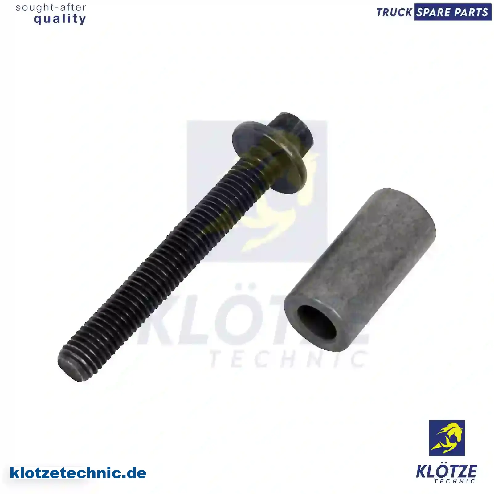 Screw with sleeve, exhaust manifold, 1859636, ZG01977-0008, || Klötze Technic