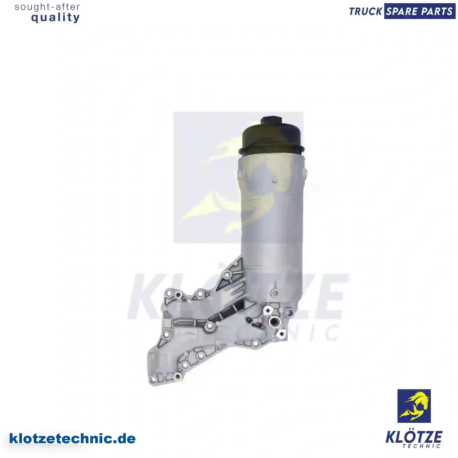 Oil filter housing, complete with filter, 1769416 || Klötze Technic