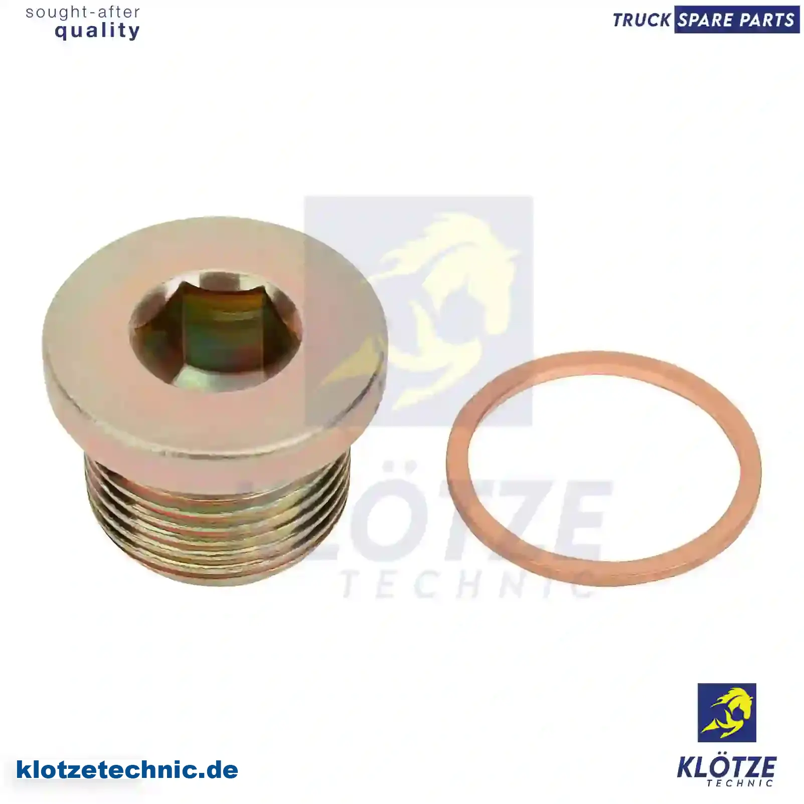 Screw plug, with seal ring, 000908020001S || Klötze Technic