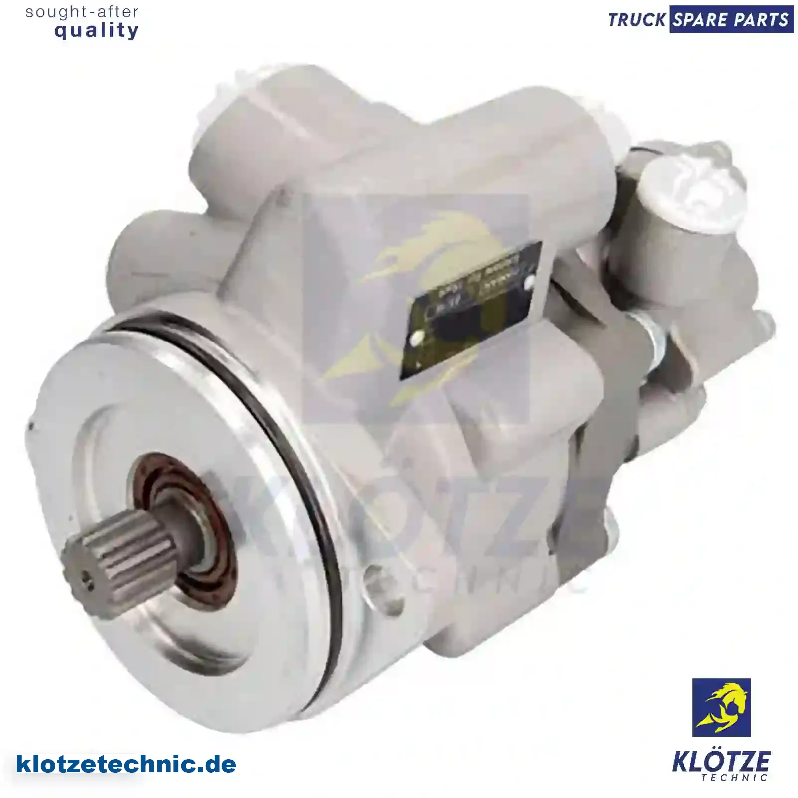 Servo pump, 1687826, 1797652, 1797652A, 1797652R, 1687826, 1797652, ZG40599-0008 || Klötze Technic