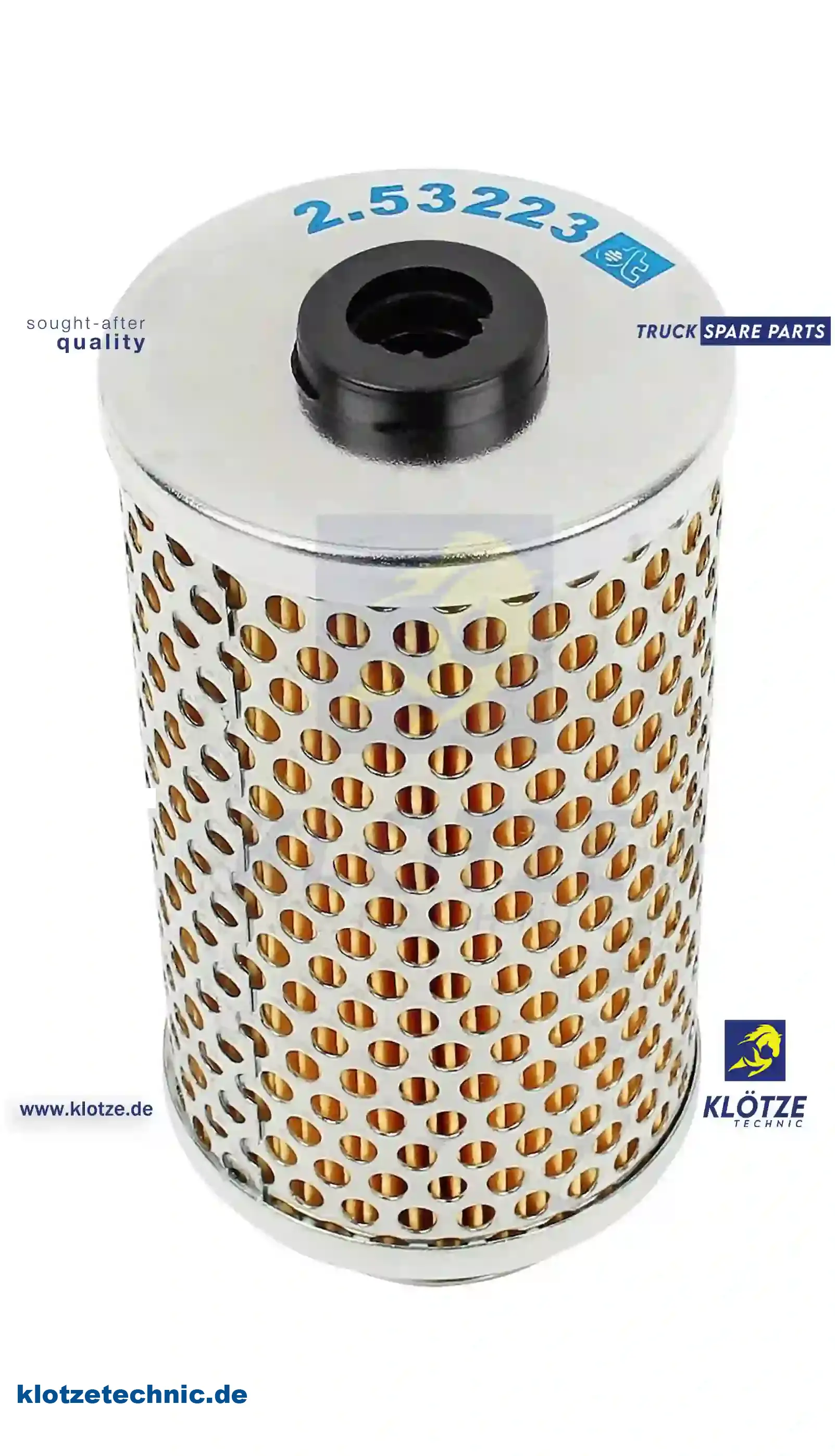 Oil filter insert, 0832934, 832934, 01907641, 1907641, 1503662, 1585618, ZG03047-0008 || Klötze Technic