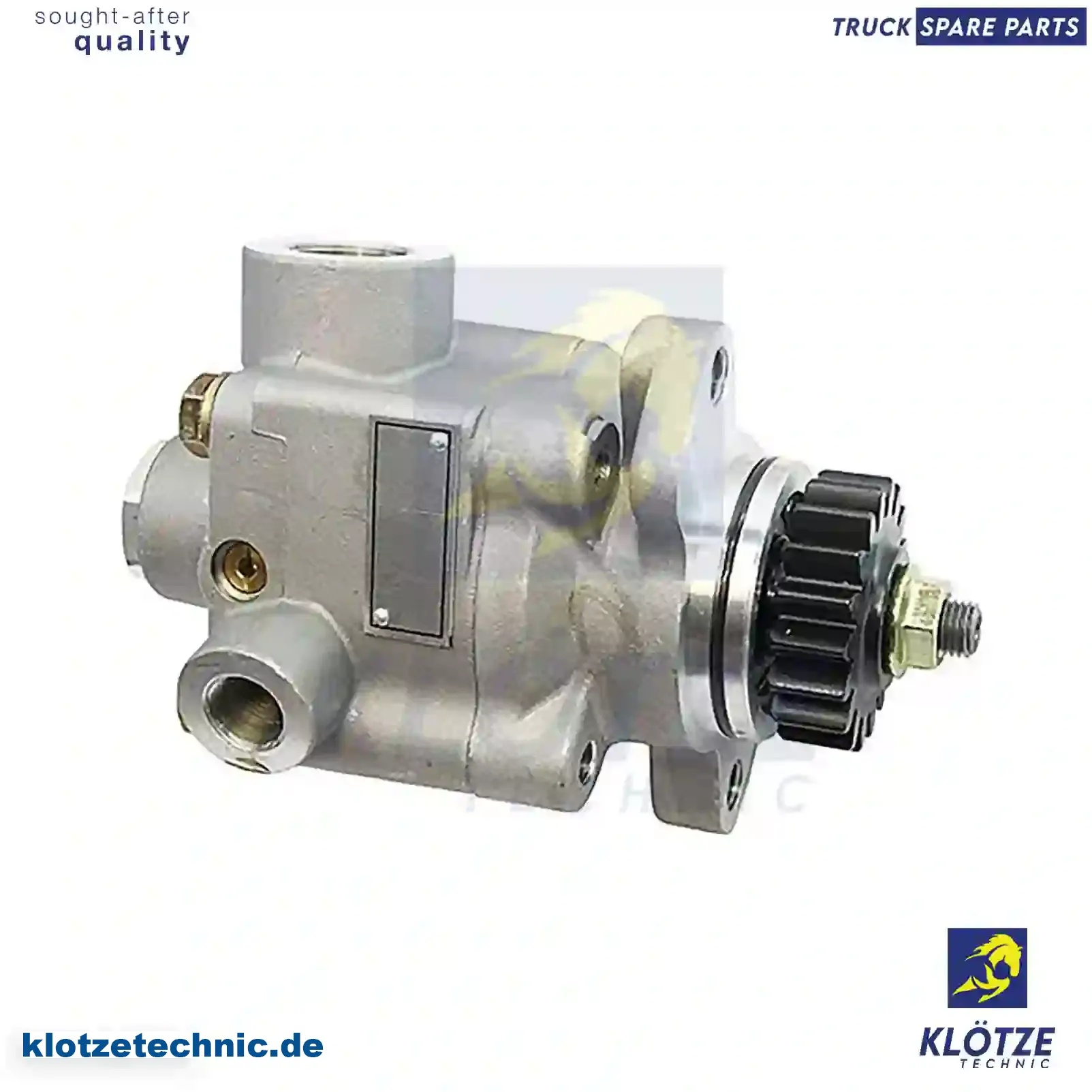 Servo pump, 1375507, 1375507A, 1375507R, ZG40602-0008 || Klötze Technic