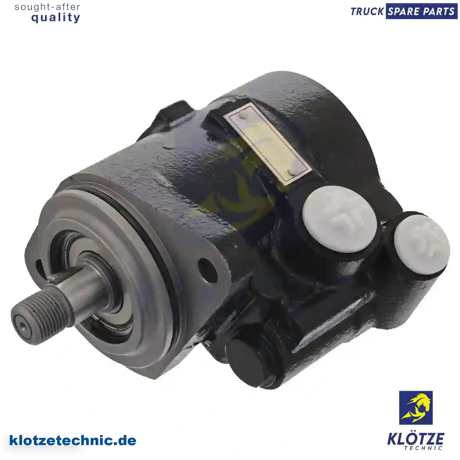 Servo pump, 1589231, 1610367, 5001935, 5003253, 5007935, 5009253, 8124341 || Klötze Technic