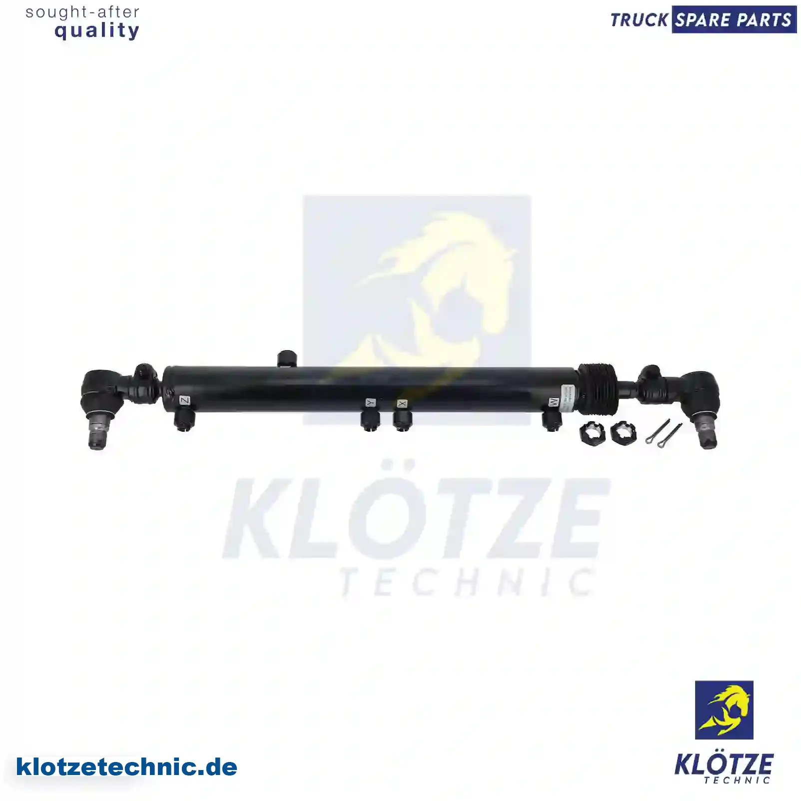 Hydraulic cylinder, steering, 1371321, 1394445, 2656041, ZG40545-0008, || Klötze Technic