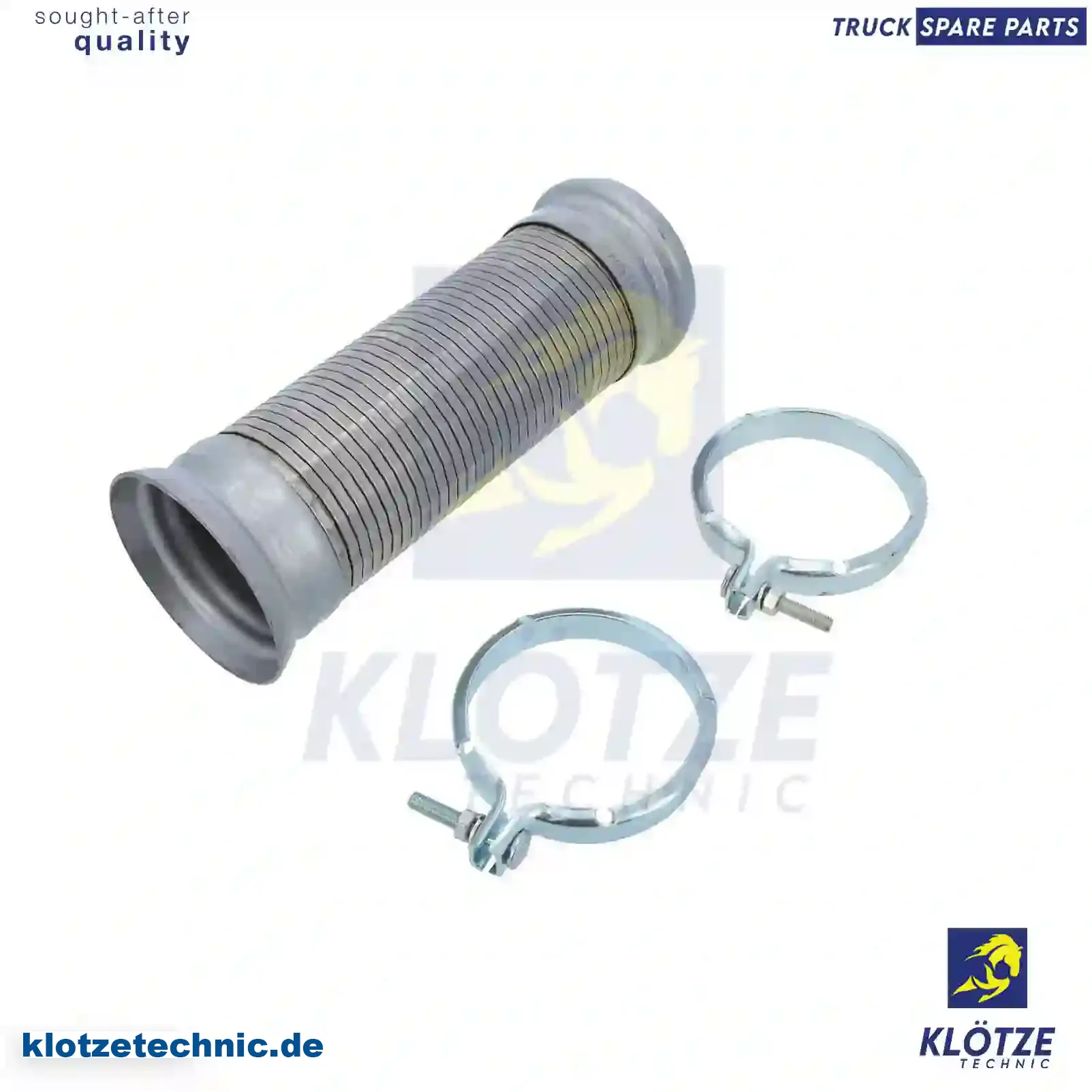 Flexible pipe, with clamps, 6204900465S1 || Klötze Technic