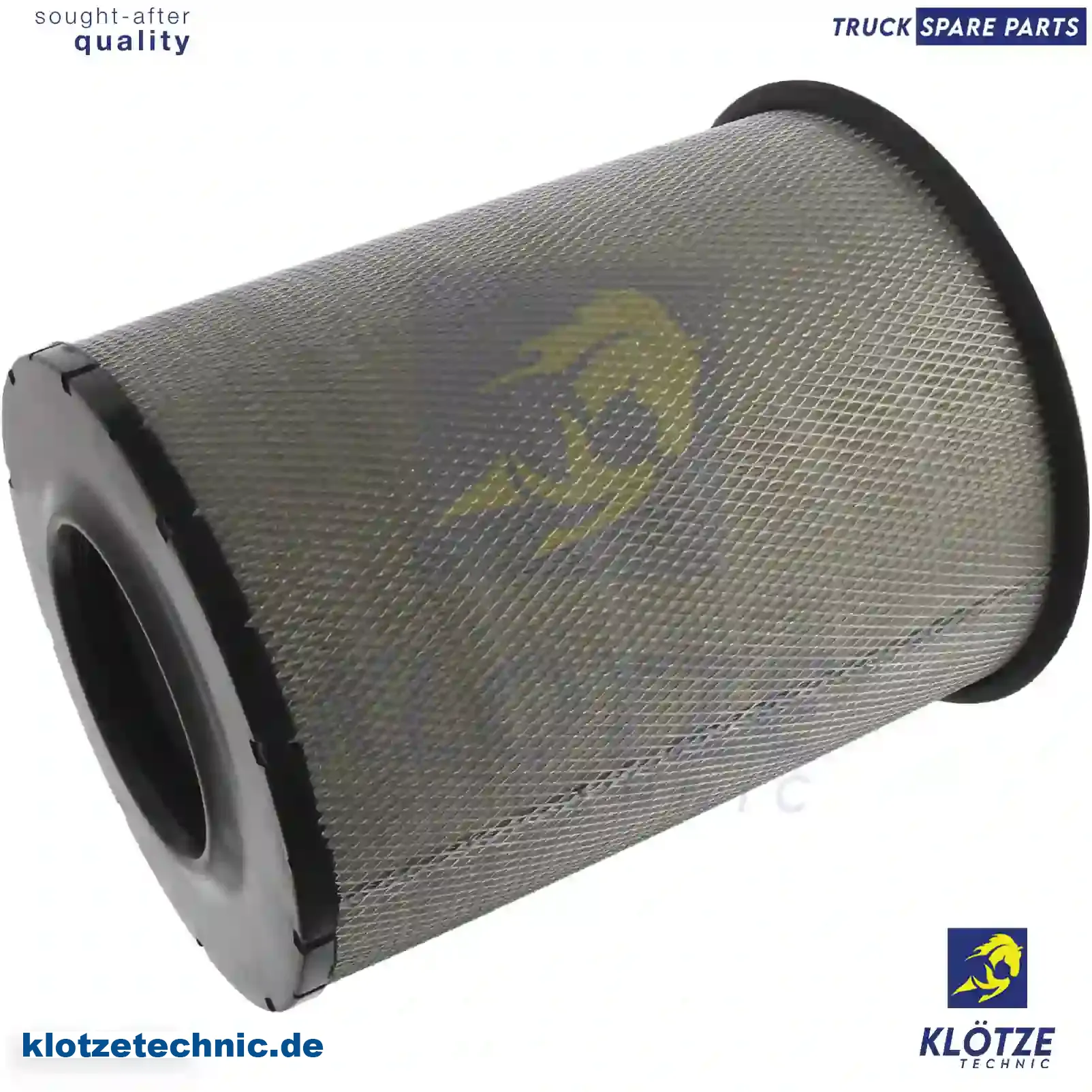 Air filter, flame retardant, 21834199, ZG00877-0008, , || Klötze Technic