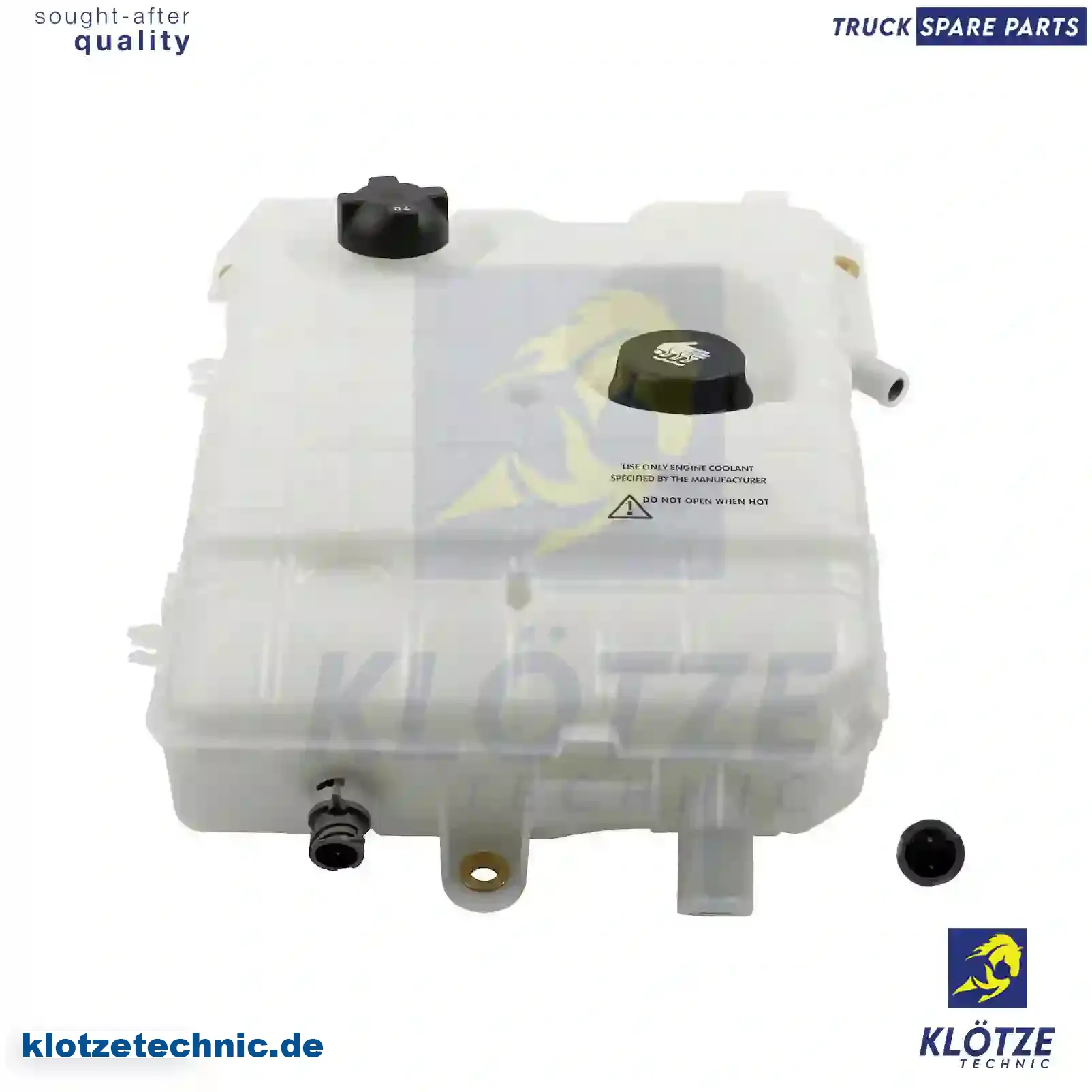 Expansion tank, 5010315461, 5010619306, 7420828416, 7421055339, 7422064150, 7455064150, 7485132205, 20828416, 22064150, ZG00362-0008 || Klötze Technic