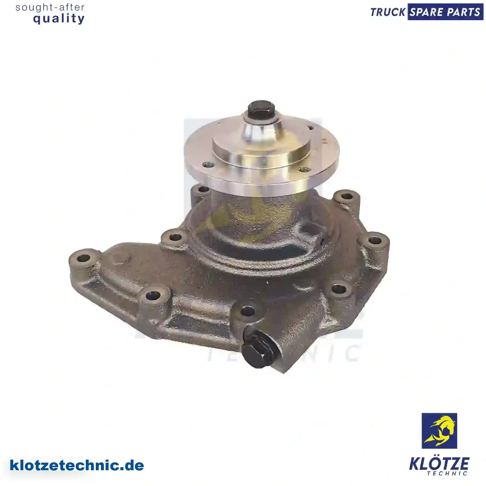 Water pump, 0682271, 0682958, 681460, 682271, 682271A, 682271R, 682958, 682958A, 682958R, ZG00738-0008 || Klötze Technic