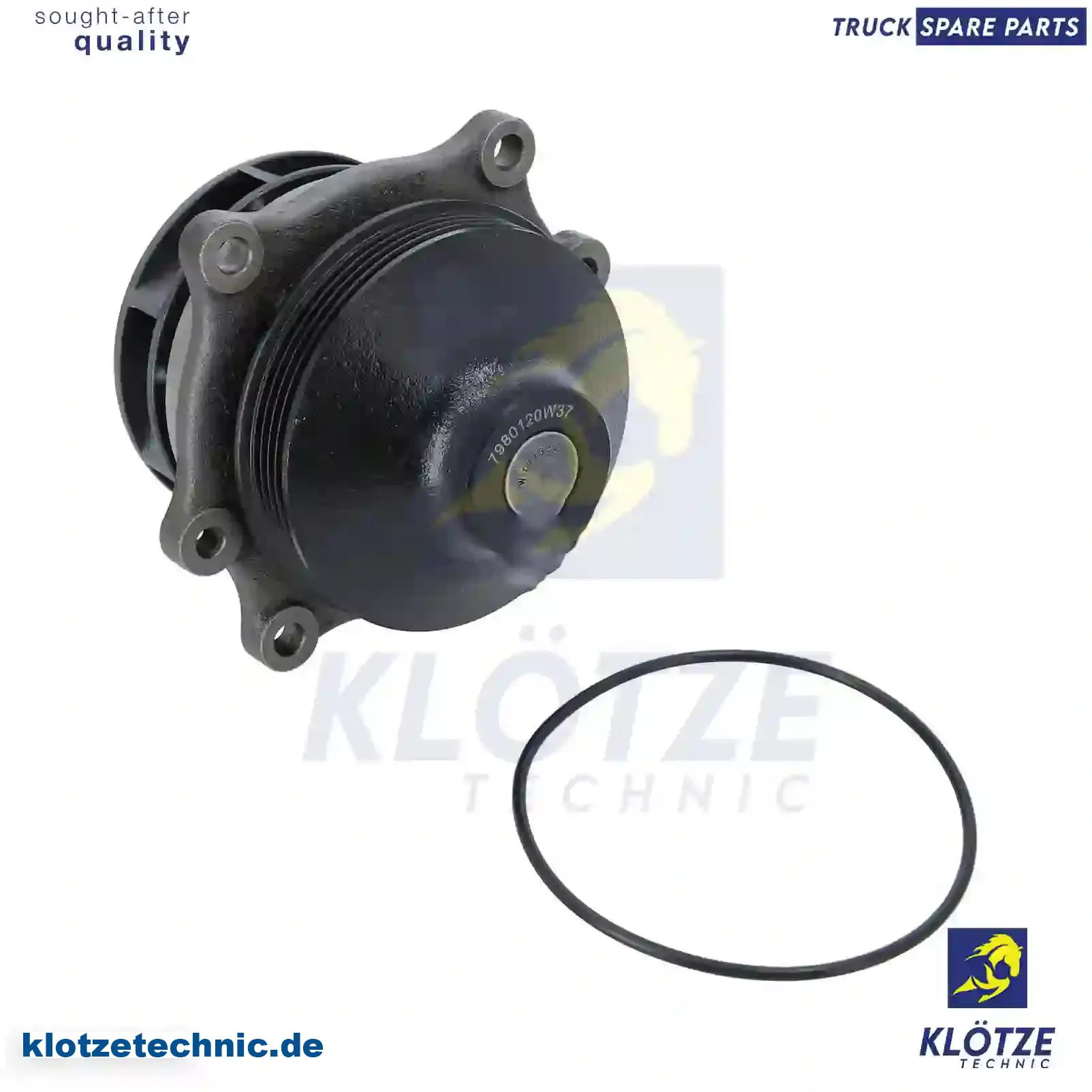 Water pump, 504029280, 5801614172, 5801702443, 5801919543, 5801931312, 5001857981, ZG00751-0008 || Klötze Technic