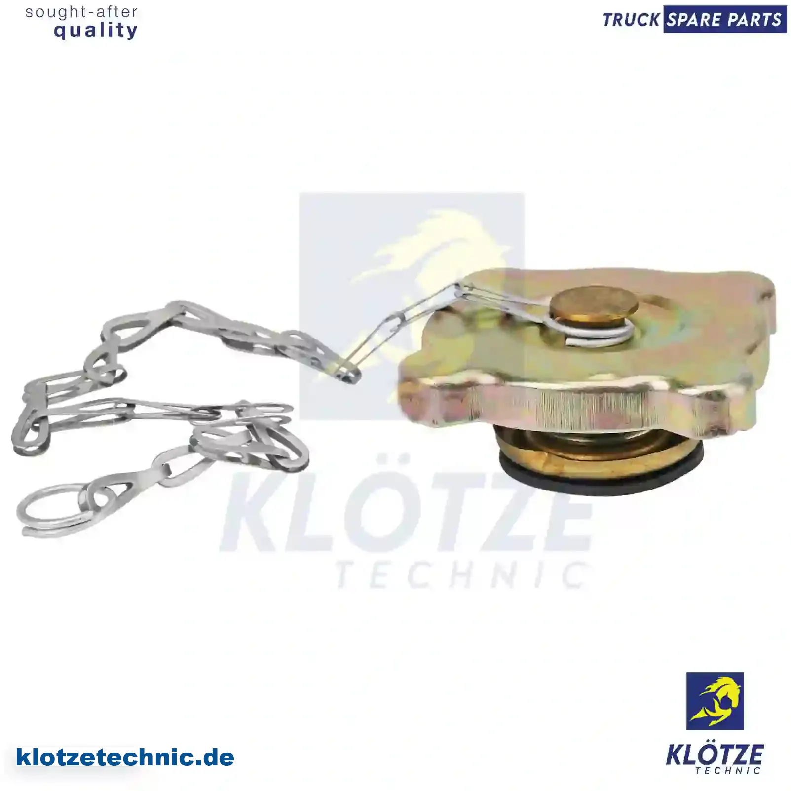 Radiator cap, with chain, 81061100027, 0005013115, 0005013215, 0005013715, 0005014215, 0005014615, 0005015315, 0005017115, 0005017215, 0005017315, 20276205, ZG40266-0008 || Klötze Technic