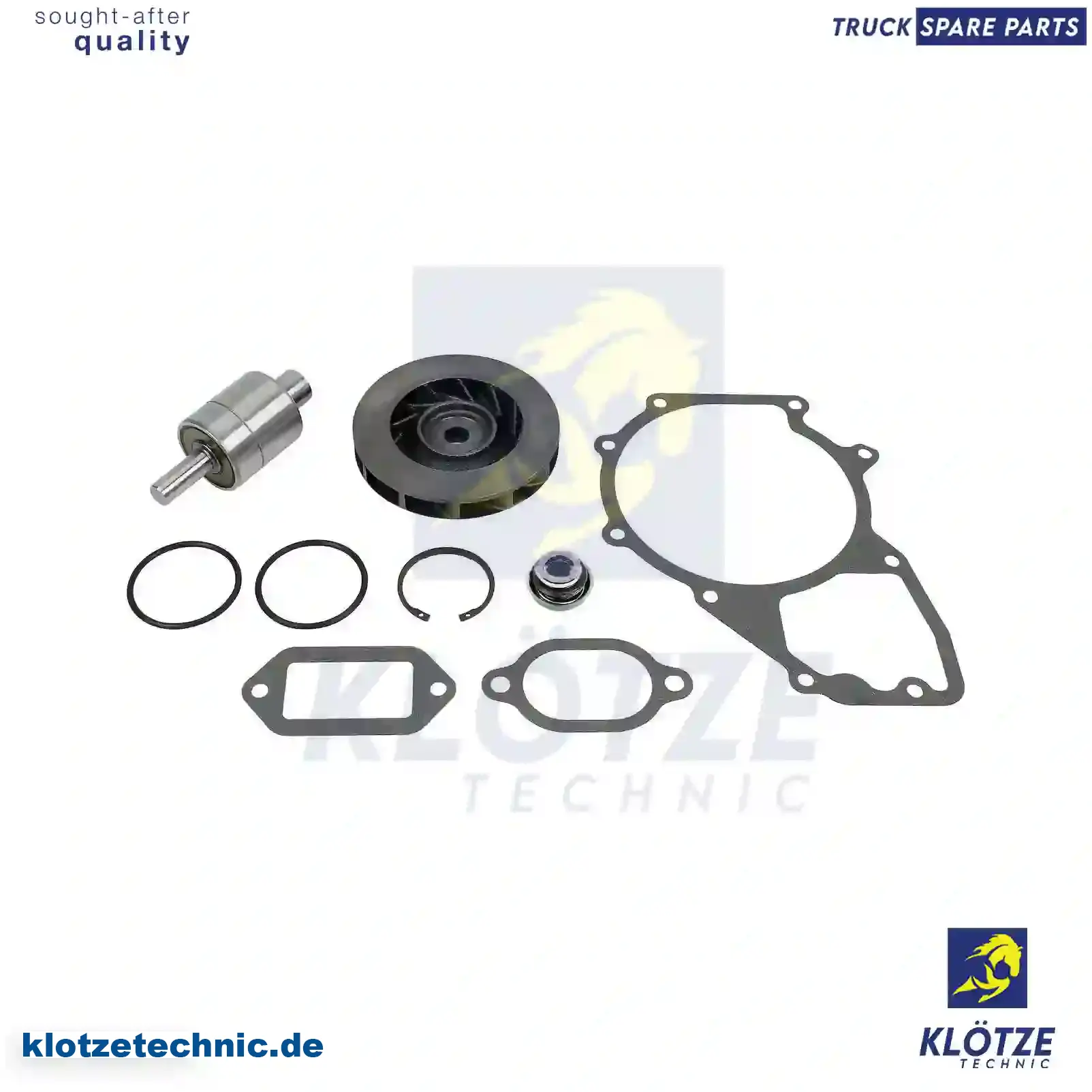 Repair kit, water pump, 4222000004, 4222000204, 4222000404, 4222000504, ZG00645-0008 || Klötze Technic