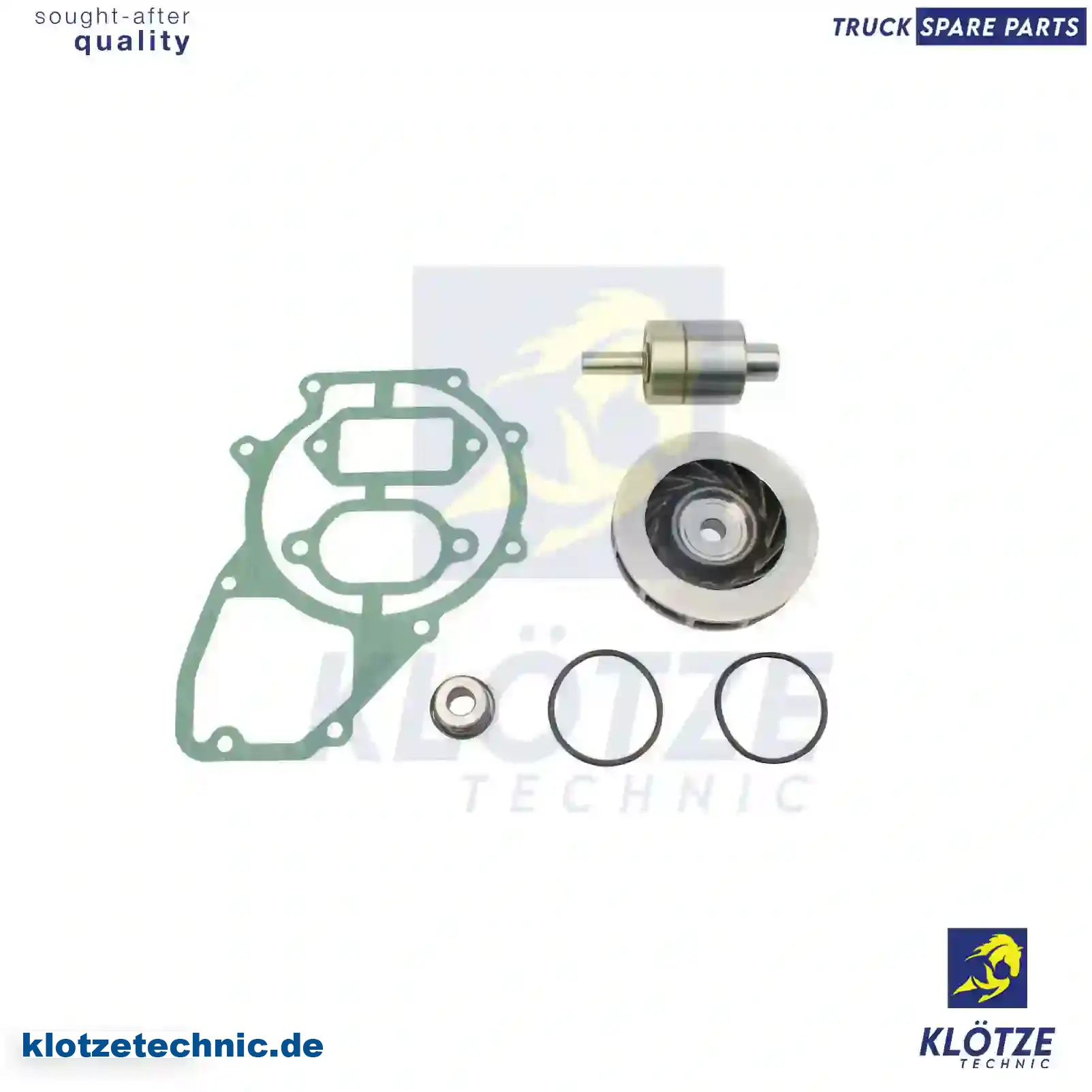 Repair kit, water pump, 4035865220, 4035865320, 4222000104, 4222000304, 4222000604, 4232000004, 4232000104, 4235860120, 4412000004, 5000282215 || Klötze Technic