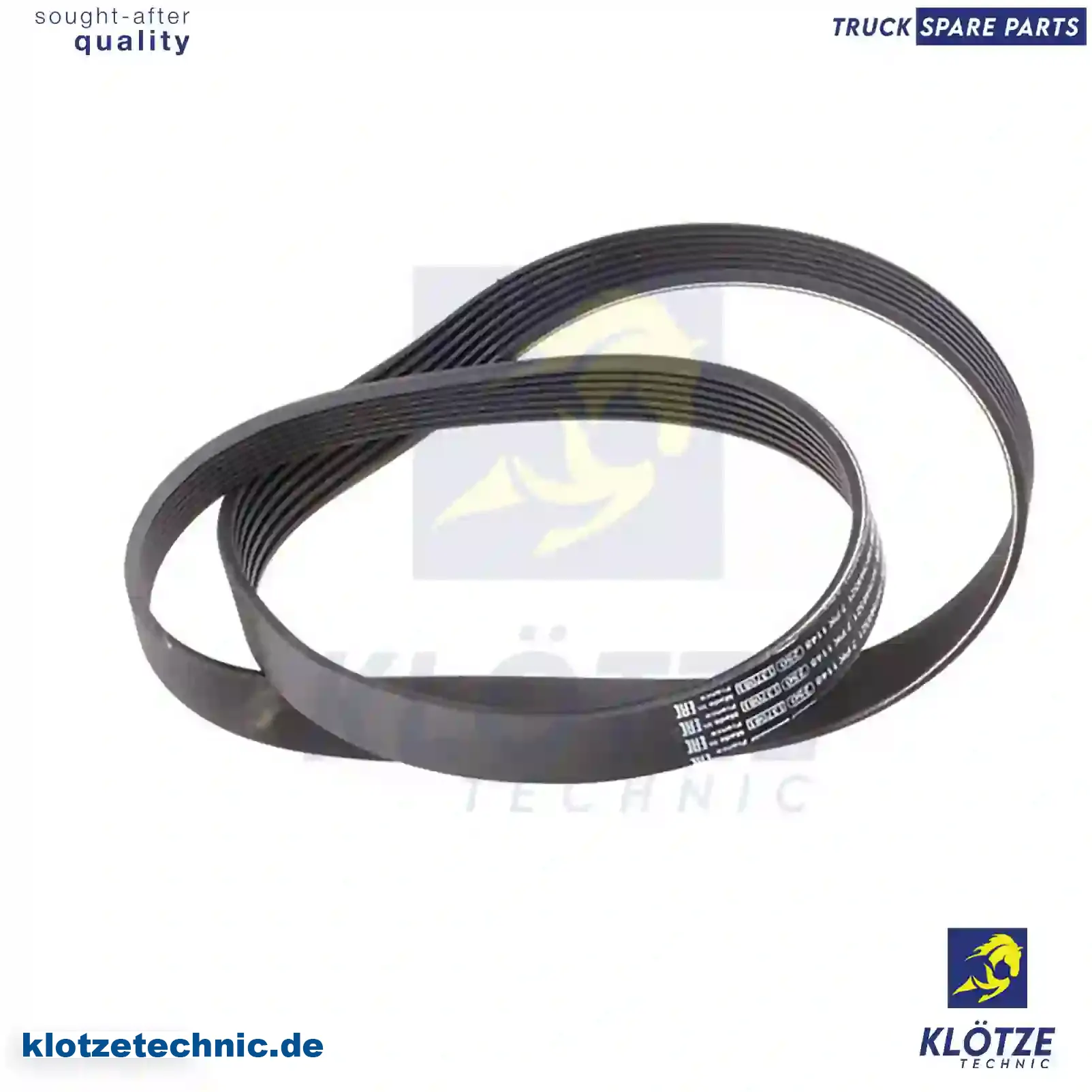 Multiribbed belt, 9160356, 93190698, 93196098, 11720-1P100, 11720-1P101, 4417481, 4500056, 7700300614, 7701064331, 03L903137B, 9004831070, 03L903137B, 03L903137P, ZG01646-0008 || Klötze Technic