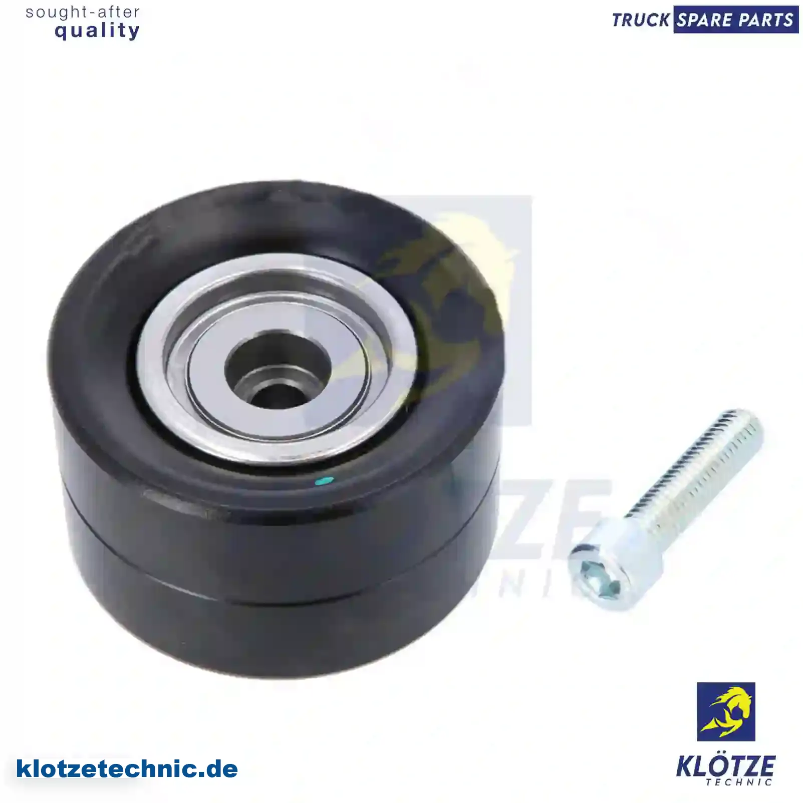 Tension roller, with screw, 0005501333, ZG02180-0008 || Klötze Technic