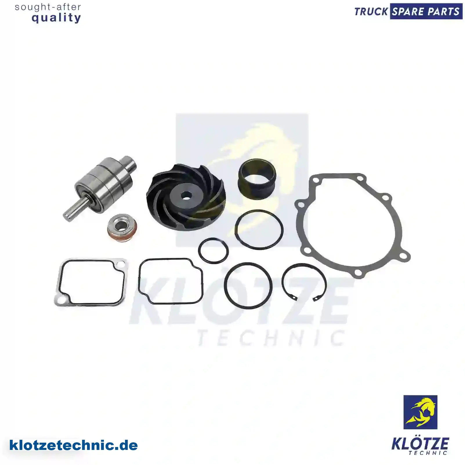 Repair kit, water pump, 9042000004, 9042000204, 9062000004 || Klötze Technic