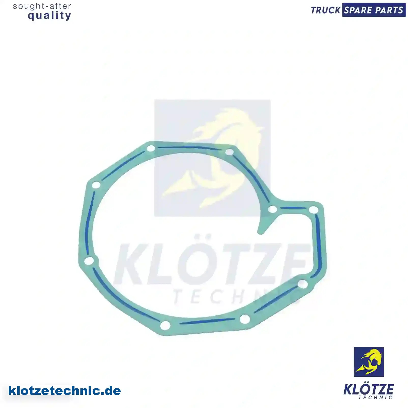 Gasket, water pump, 0076531, 0753672, 753672, 76531, ZG01323-0008 || Klötze Technic