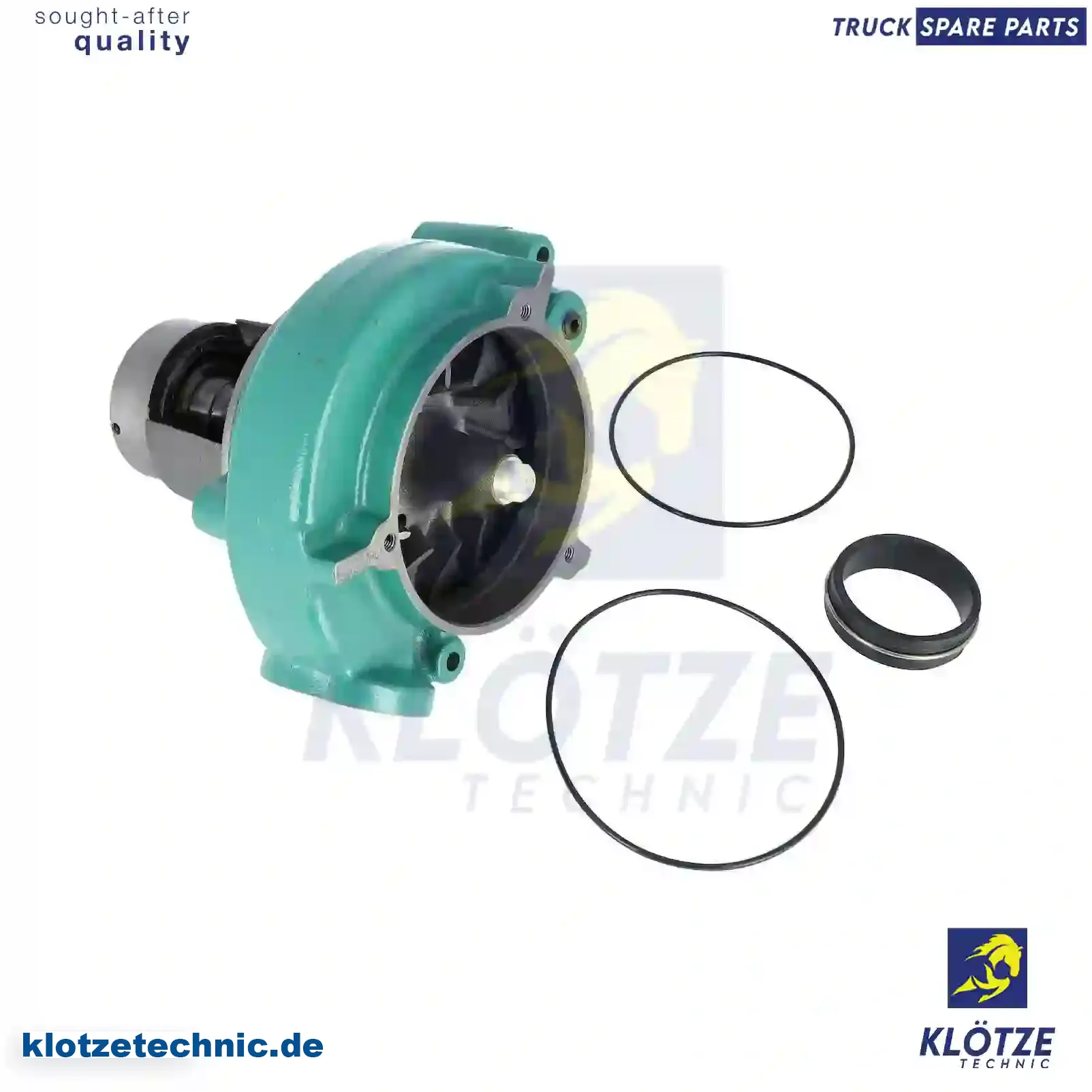 Water pump, 1543380, 1543480, 1543960, 1556330, 3803305, 8112620, 8112650, 8113116, 8149980 || Klötze Technic