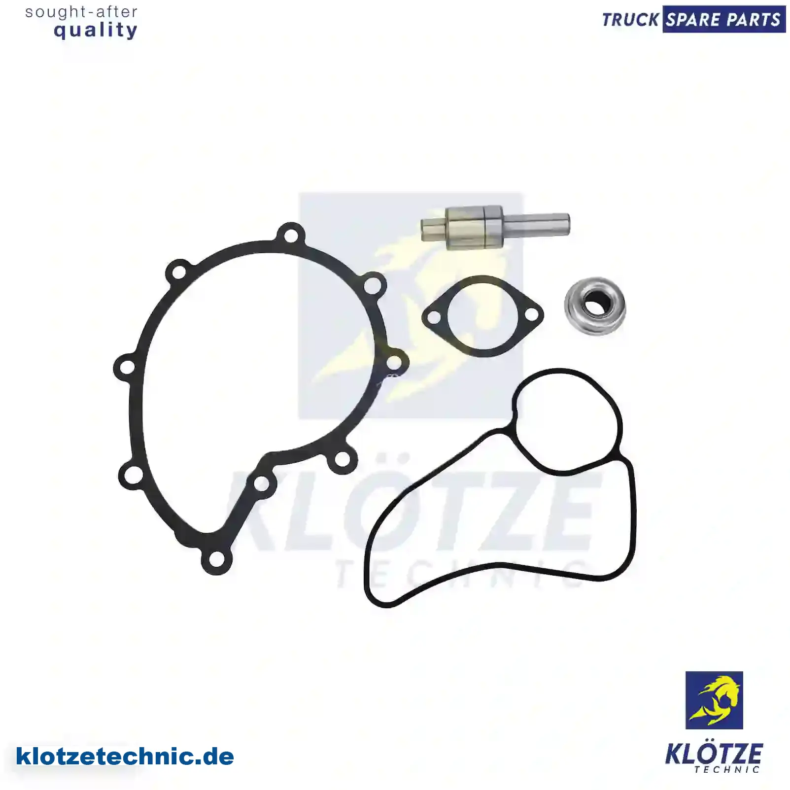 Repair kit, water pump, 551369, 552106, 552109, 552126, 552129 || Klötze Technic