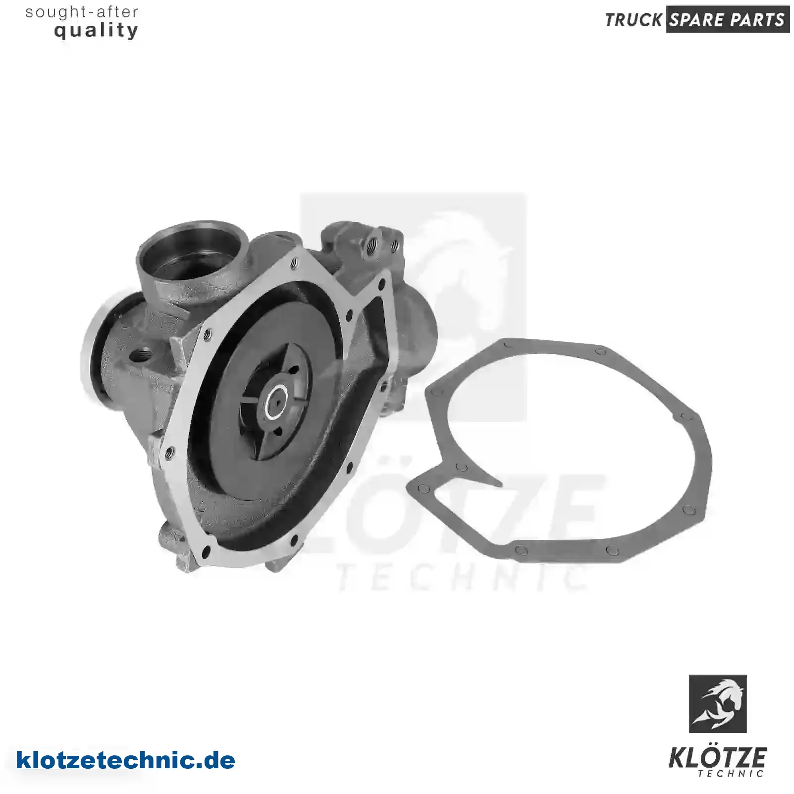 Water pump, complete with gaskets, 1609853S, 1609853S1, ZG00754-0008 || Klötze Technic