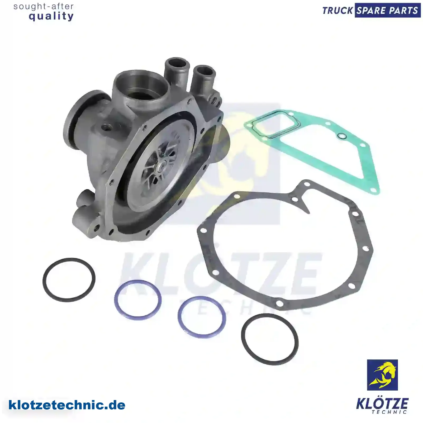 Water pump, complete with gaskets, 1609871S || Klötze Technic