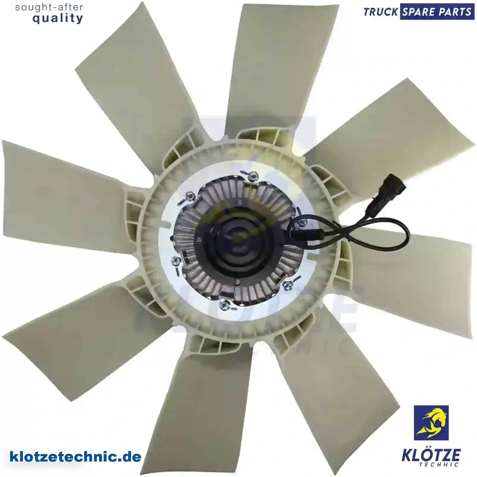 Fan with clutch, 7420981232, 7421037403, 20466635, 20517753, 20805997, 20981227, 21037403, 85000098, 85000282, 85000586, 85000739, 85000818, ZG00400-0008 || Klötze Technic