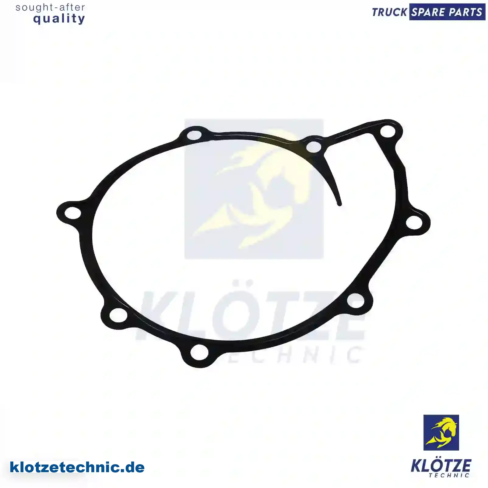 Gasket, water pump, metal, 51069010187, 51069010196, 07W121327 || Klötze Technic