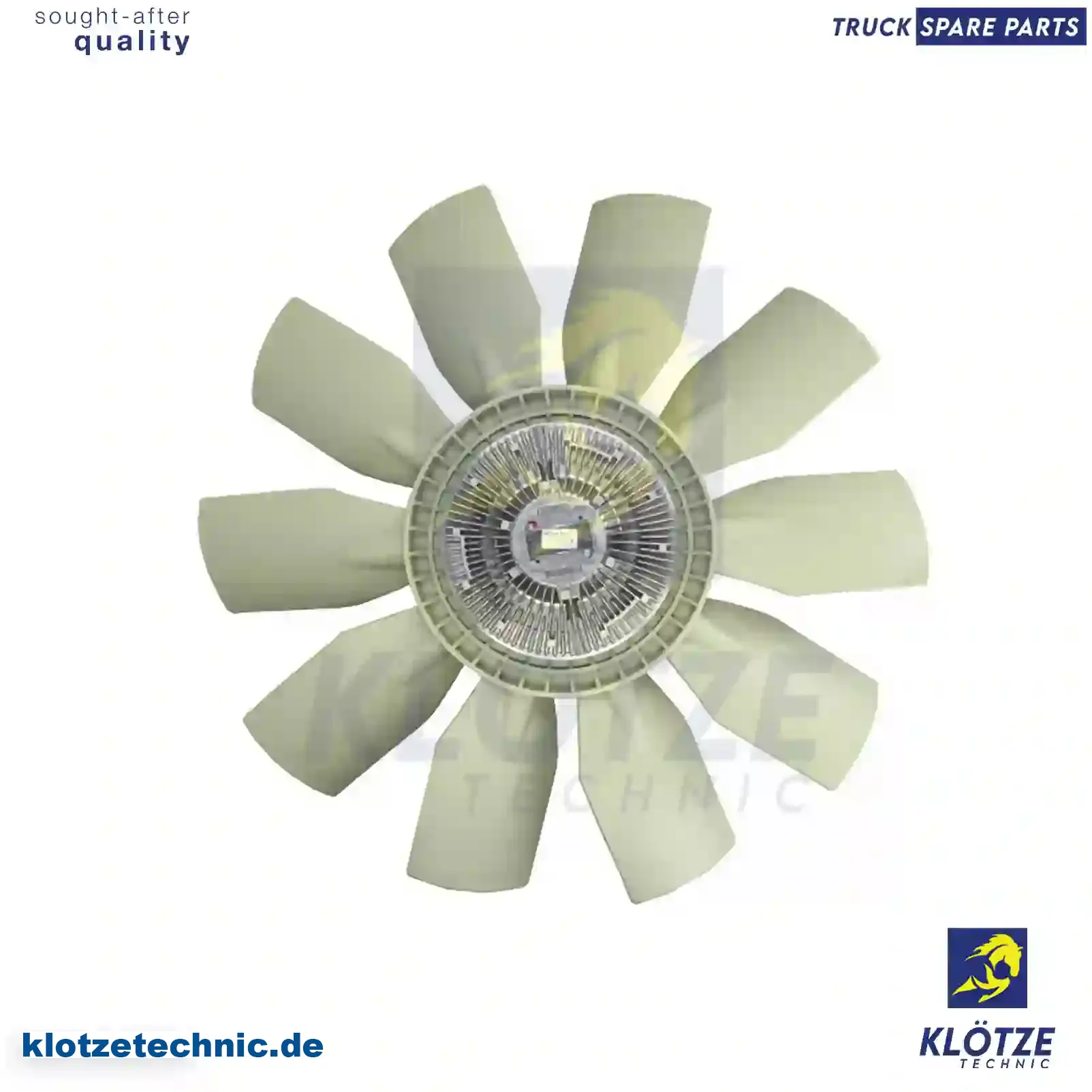 Fan with clutch, 8113150, 8119150, 8149971 || Klötze Technic