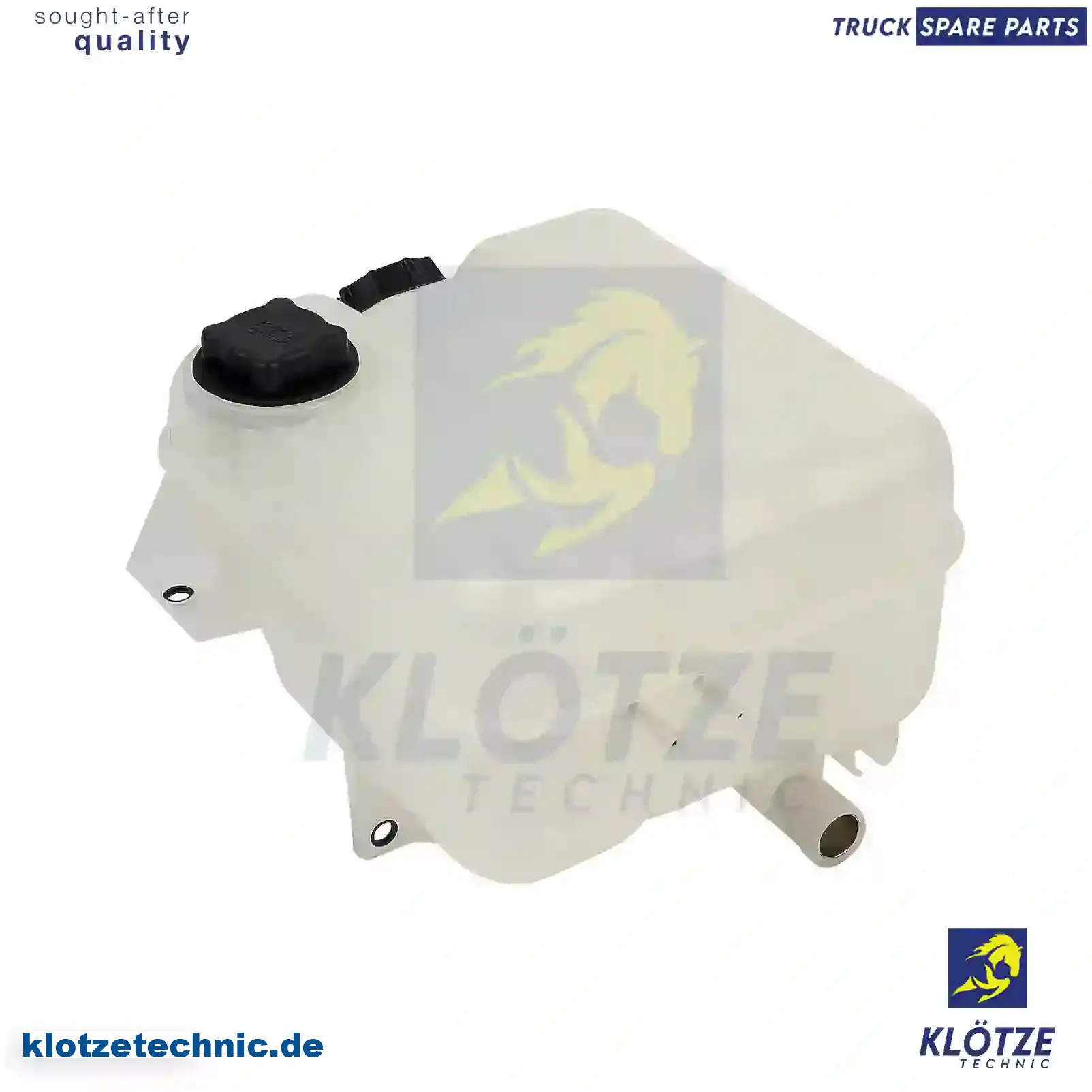 Expansion tank, with cover, without sensor, 7401676400, 7401676576, 1676400, 1676576, ZG00368-0008 || Klötze Technic