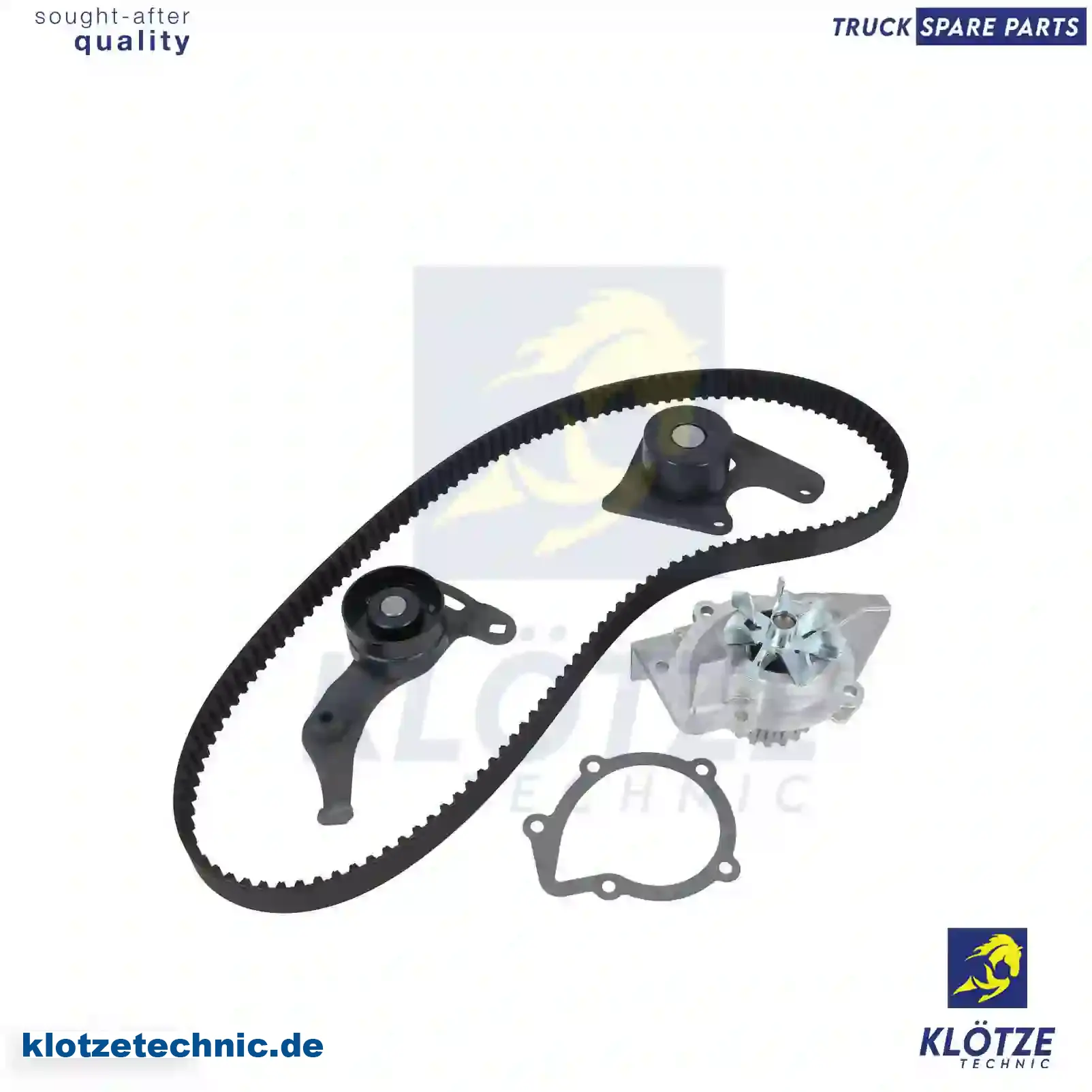 Timing belt kit, with water pump, , || Klötze Technic