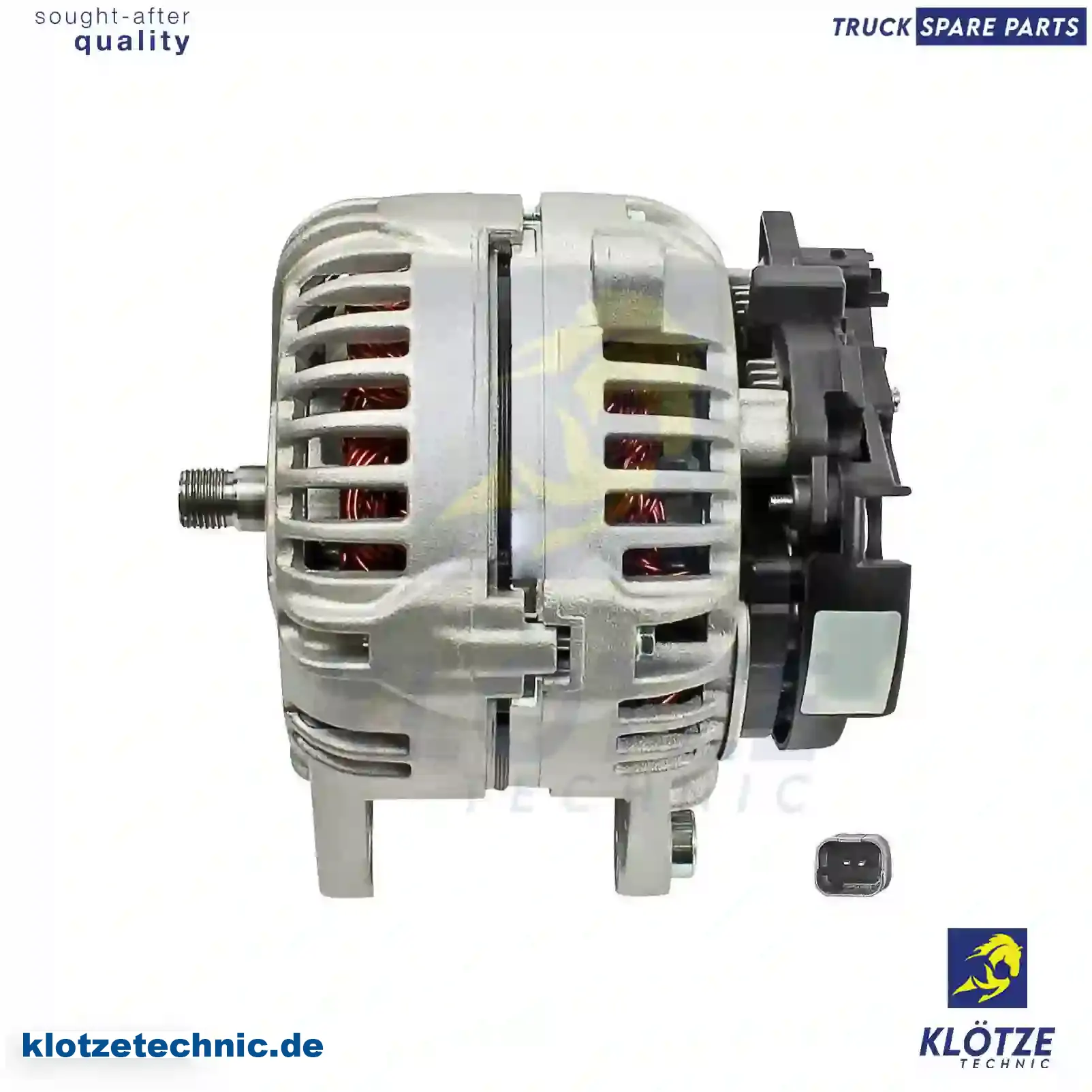 Alternator, without pulley, 93161735, 93169474, 93189013, 93198275, 2310000Q0H, 23100-00Q0H, 23100-00Q2E, 1204192, 4416689, 4431340, 4434149, 7711135520, 8200251006, 8200404459, 8200660022 || Klötze Technic