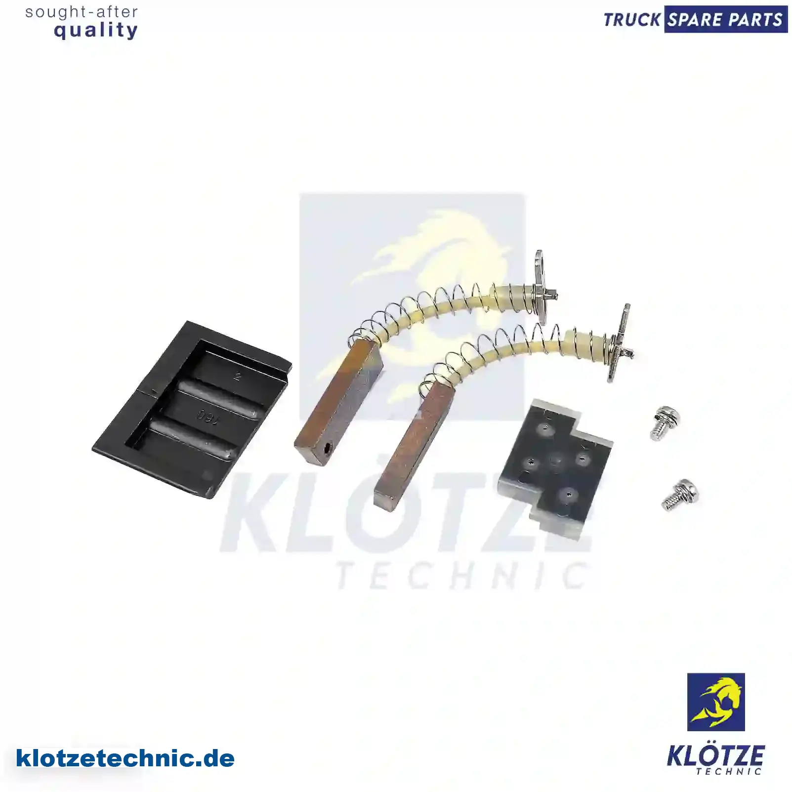 Carbon brush set, alternator, 7420750350, 1526146, 20750350, ZG20340-0008 || Klötze Technic