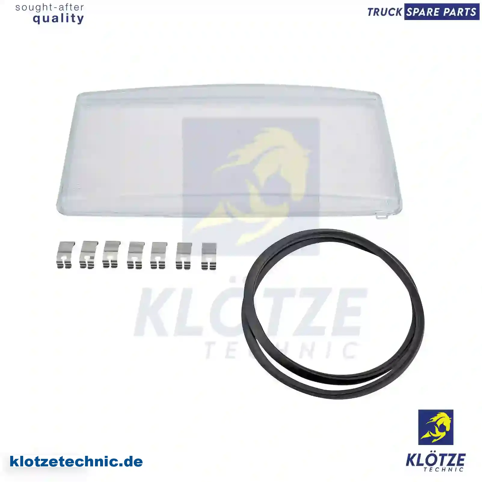 Headlamp glass, left, 81251100067 || Klötze Technic