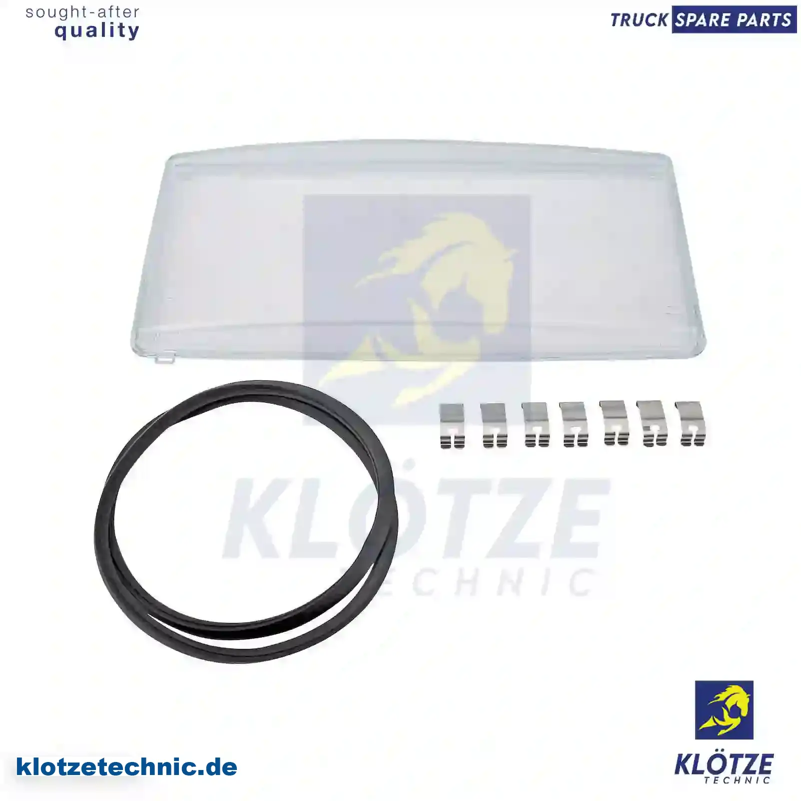 Headlamp glass, right, 81251100068 || Klötze Technic